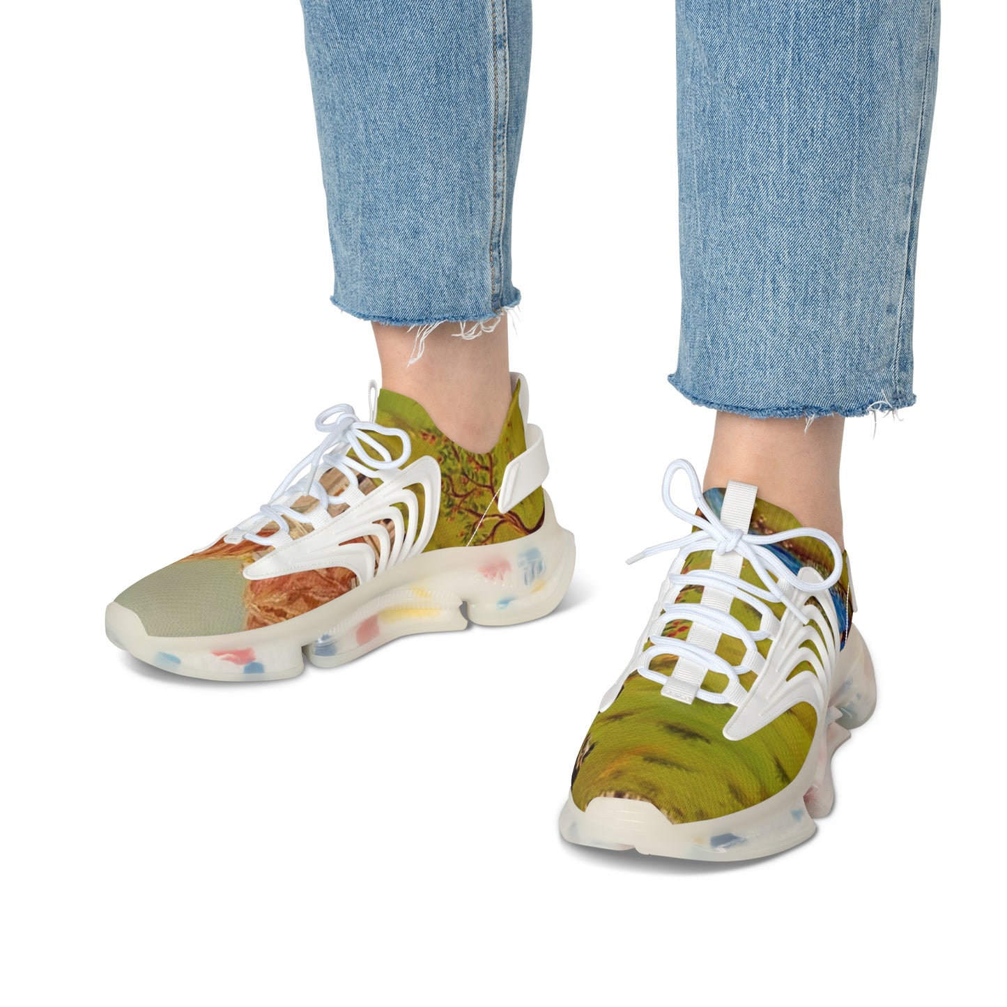 Persian Garden Women's Mesh Sneakers — Lightweight Breathable Athletic Shoes
