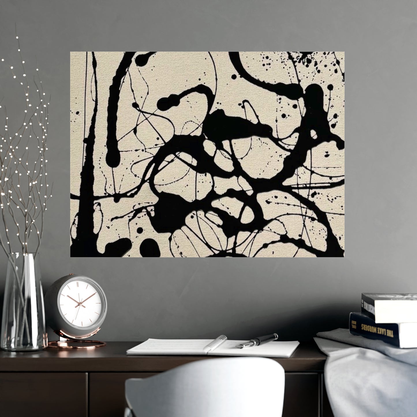 Abstract Ink Splash Matte Poster — (Vertical/Horizontal)