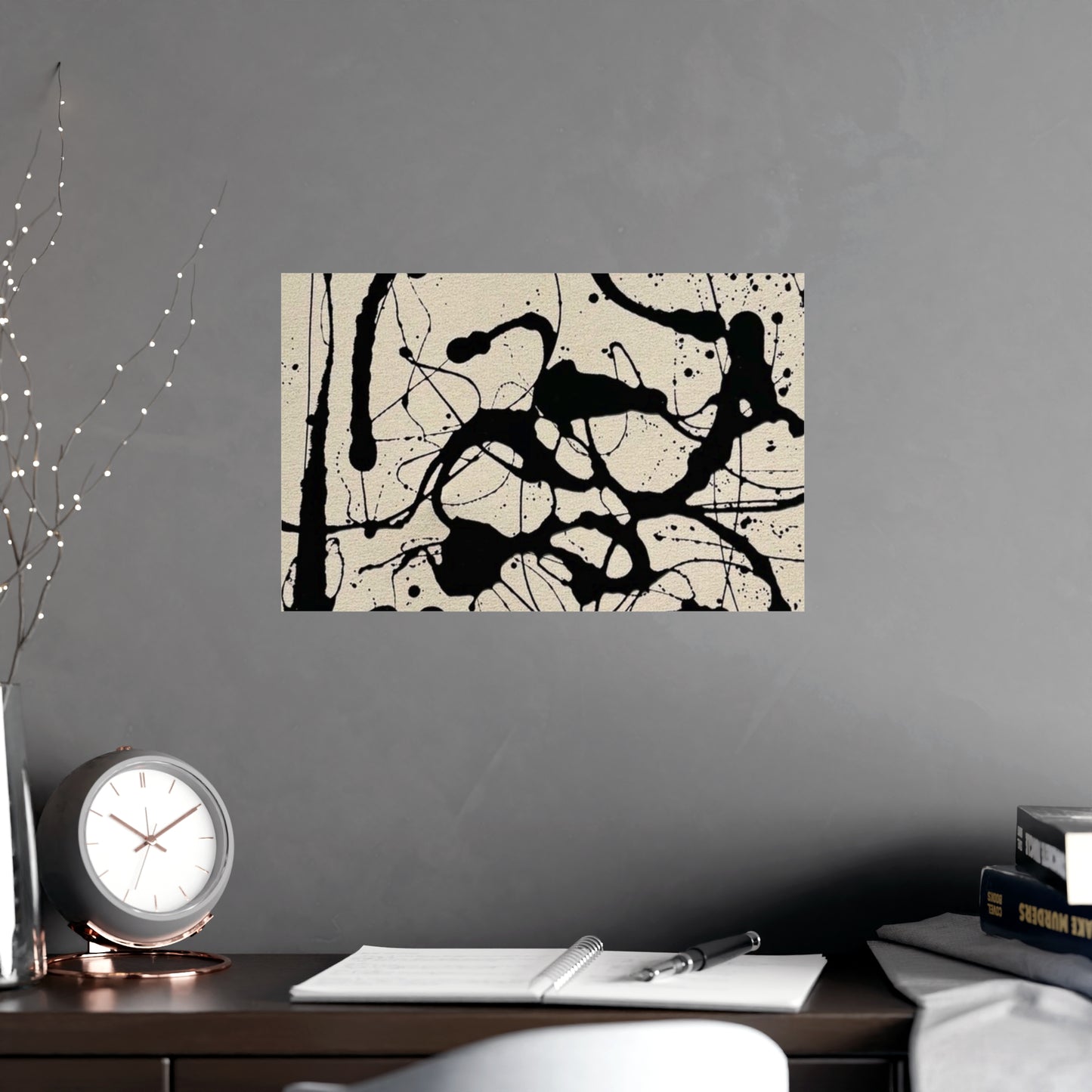 Abstract Ink Splash Matte Poster — (Vertical/Horizontal)
