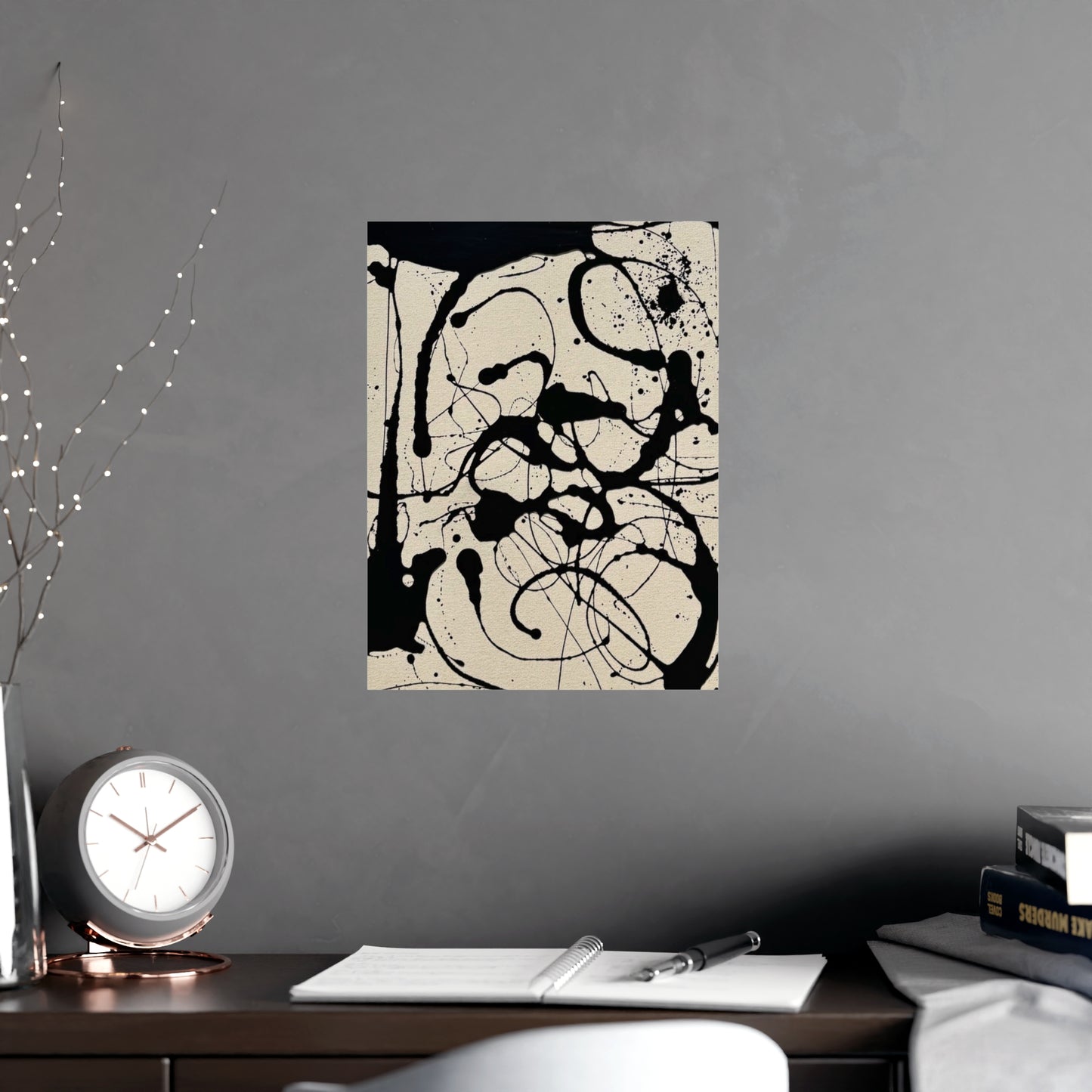 Abstract Ink Splash Matte Poster — (Vertical/Horizontal)