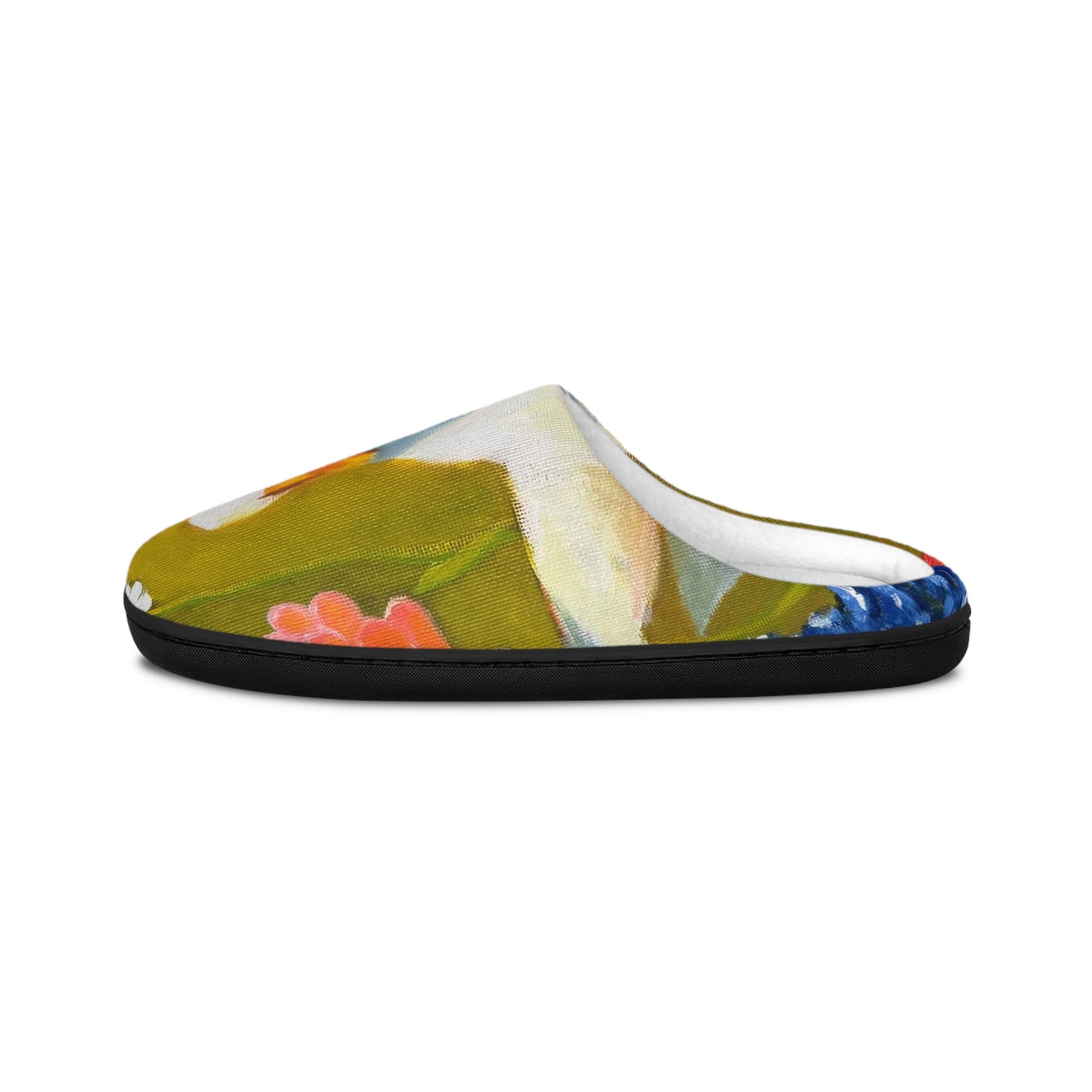 Goose Print Indoor Slippers — Cozy Women's House Shoes with Cute Duck Design