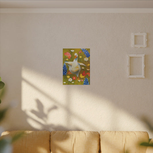 Original Whimsical Dancing Duck Painting