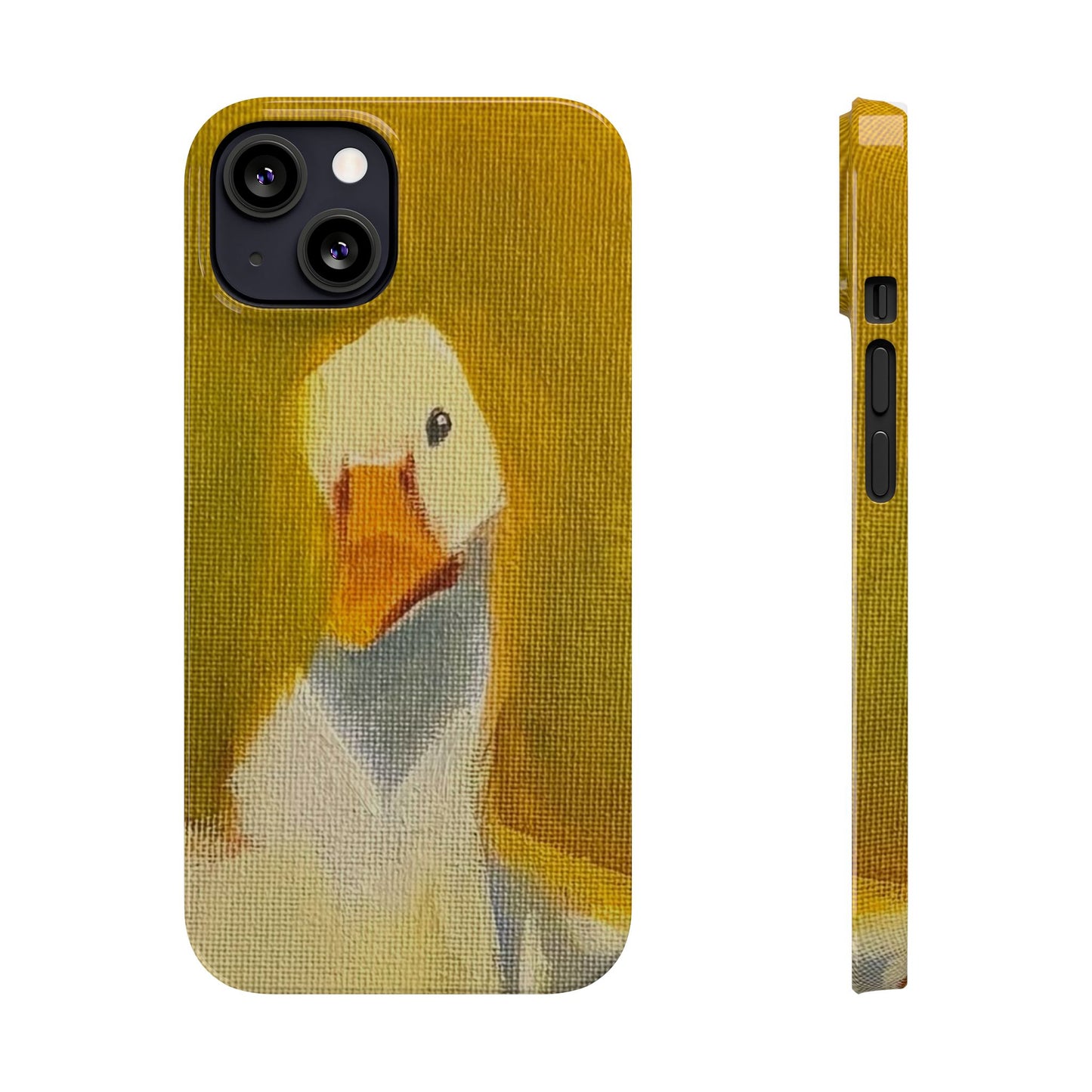 Cute Duck Illustration Slim Phone Case — Whimsical Farm Animal iPhone Cover