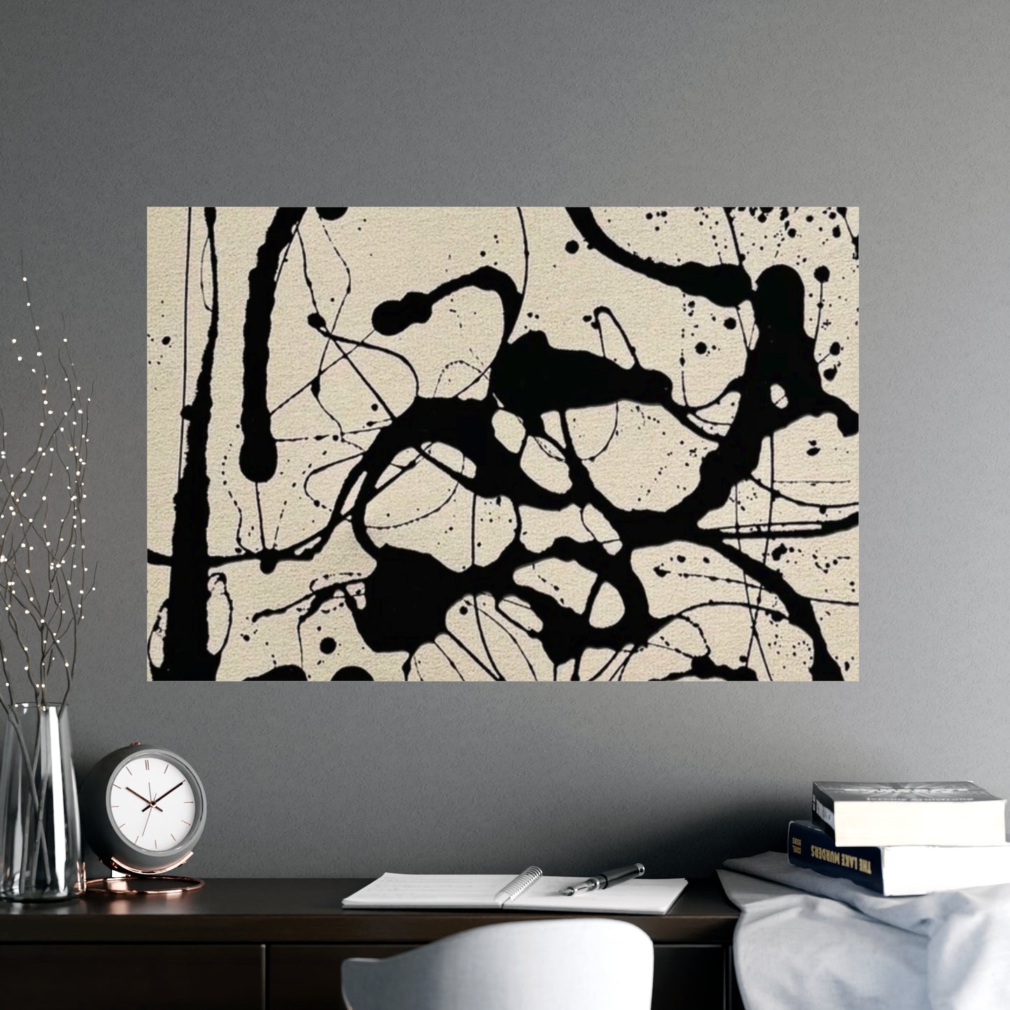 Abstract Ink Splash Matte Poster — (Vertical/Horizontal)