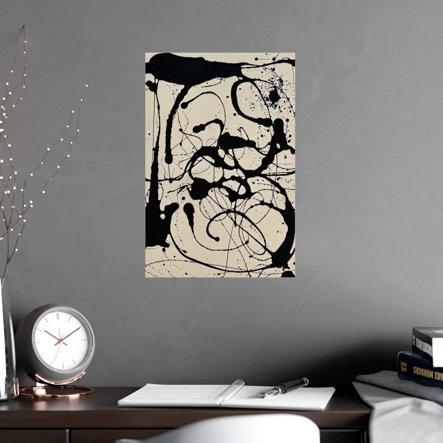 Abstract Ink Splash Matte Poster — (Vertical/Horizontal)