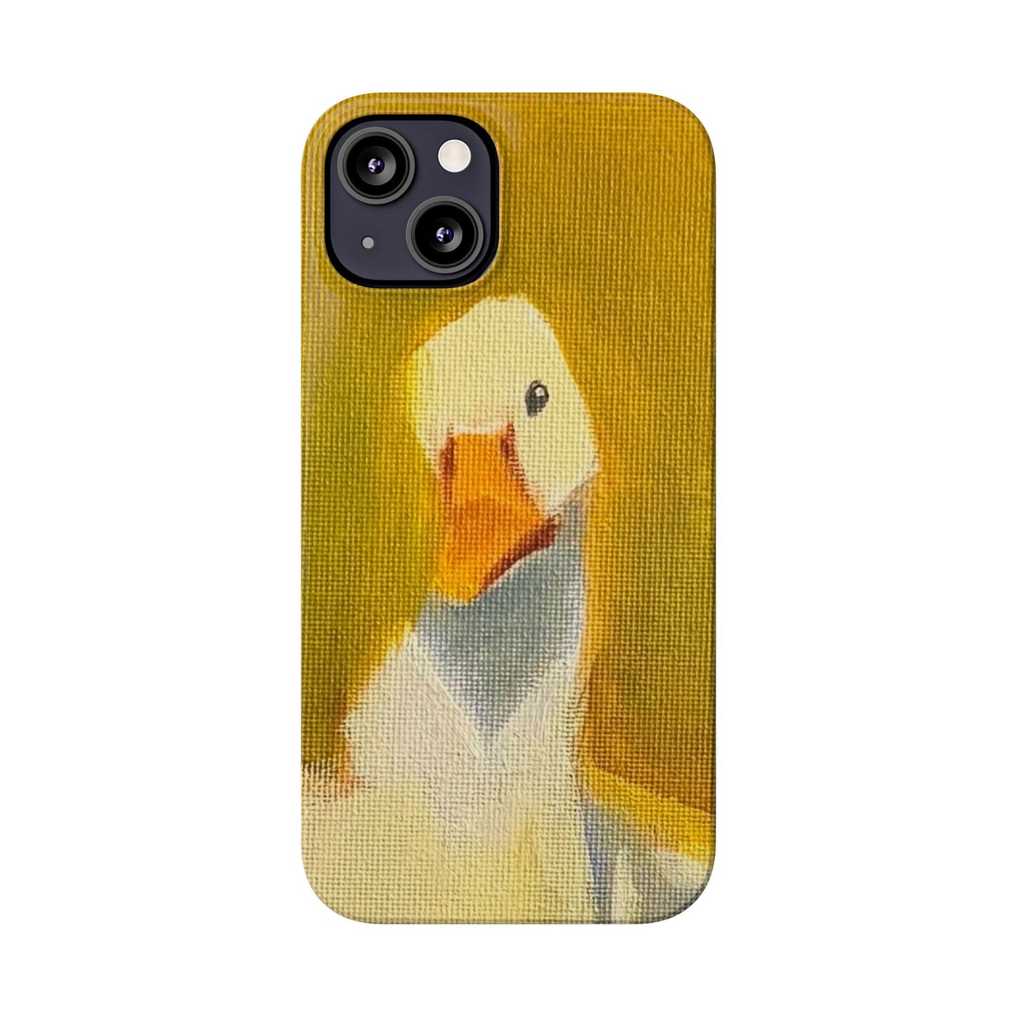 Cute Duck Illustration Slim Phone Case — Whimsical Farm Animal iPhone Cover