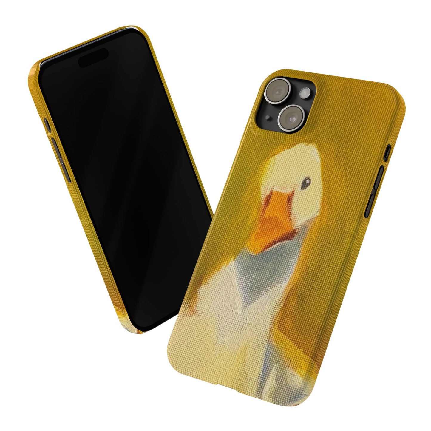 Cute Duck Illustration Slim Phone Case — Whimsical Farm Animal iPhone Cover