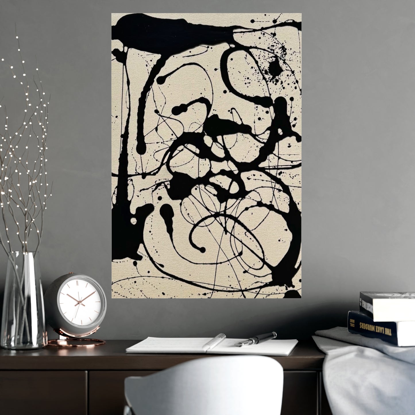 Abstract Ink Splash Matte Poster — (Vertical/Horizontal)
