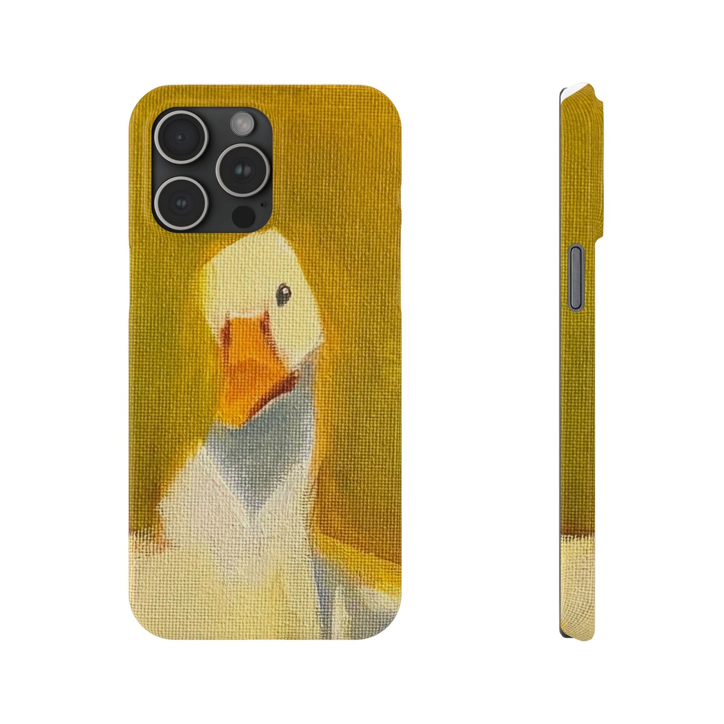 Cute Duck Illustration Slim Phone Case — Whimsical Farm Animal iPhone Cover