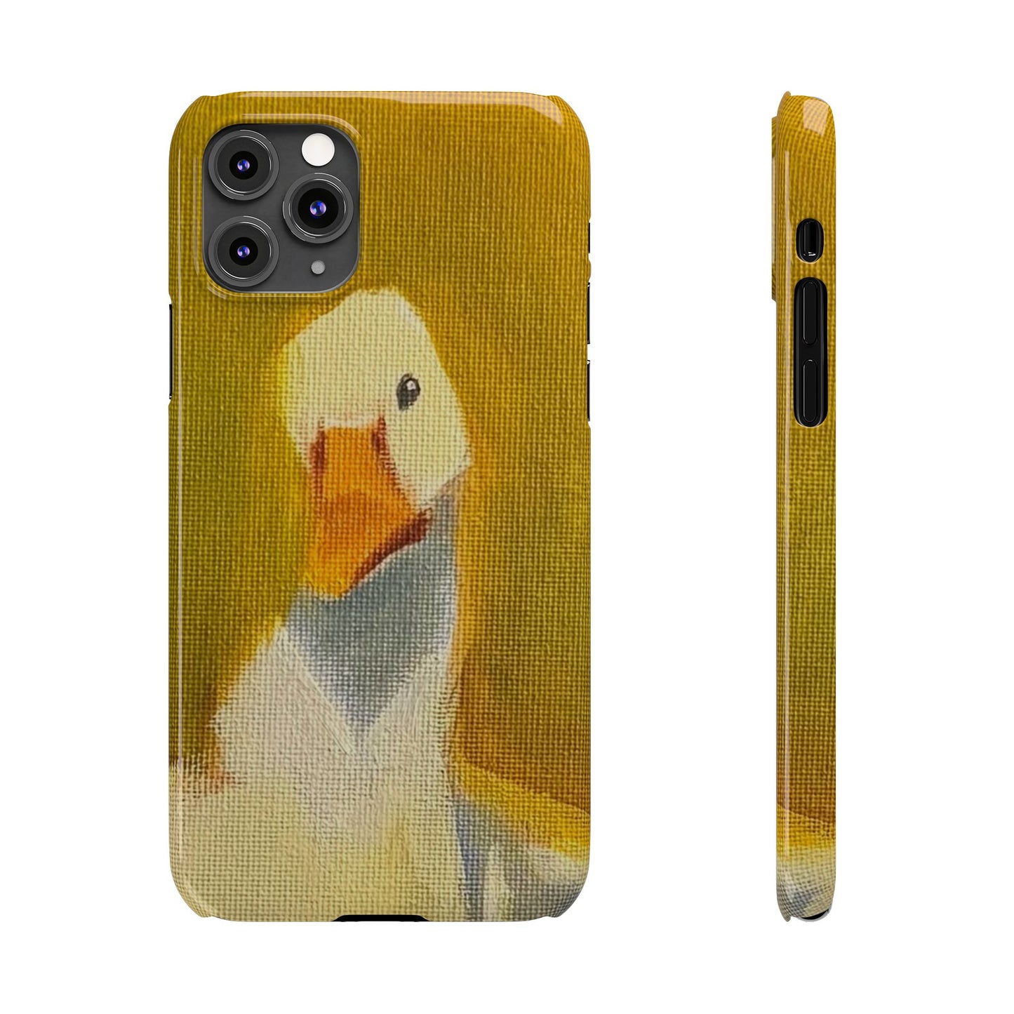 Cute Duck Illustration Slim Phone Case — Whimsical Farm Animal iPhone Cover