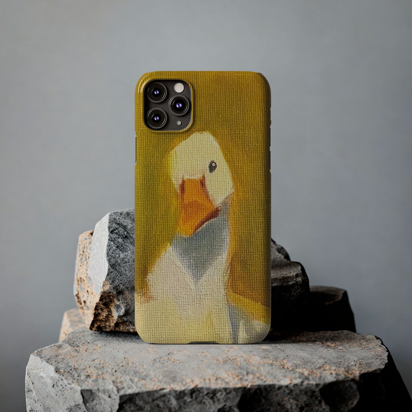Cute Duck Illustration Slim Phone Case — Whimsical Farm Animal iPhone Cover