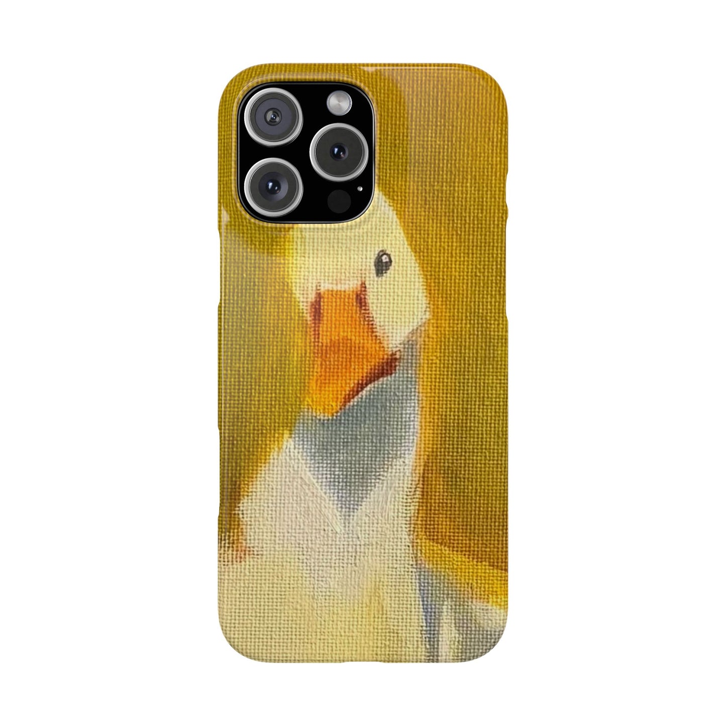 Cute Duck Illustration Slim Phone Case — Whimsical Farm Animal iPhone Cover