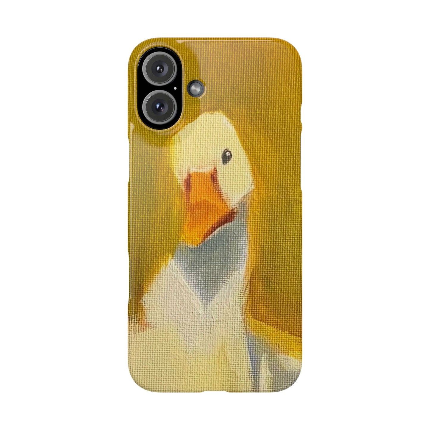 Cute Duck Illustration Slim Phone Case — Whimsical Farm Animal iPhone Cover