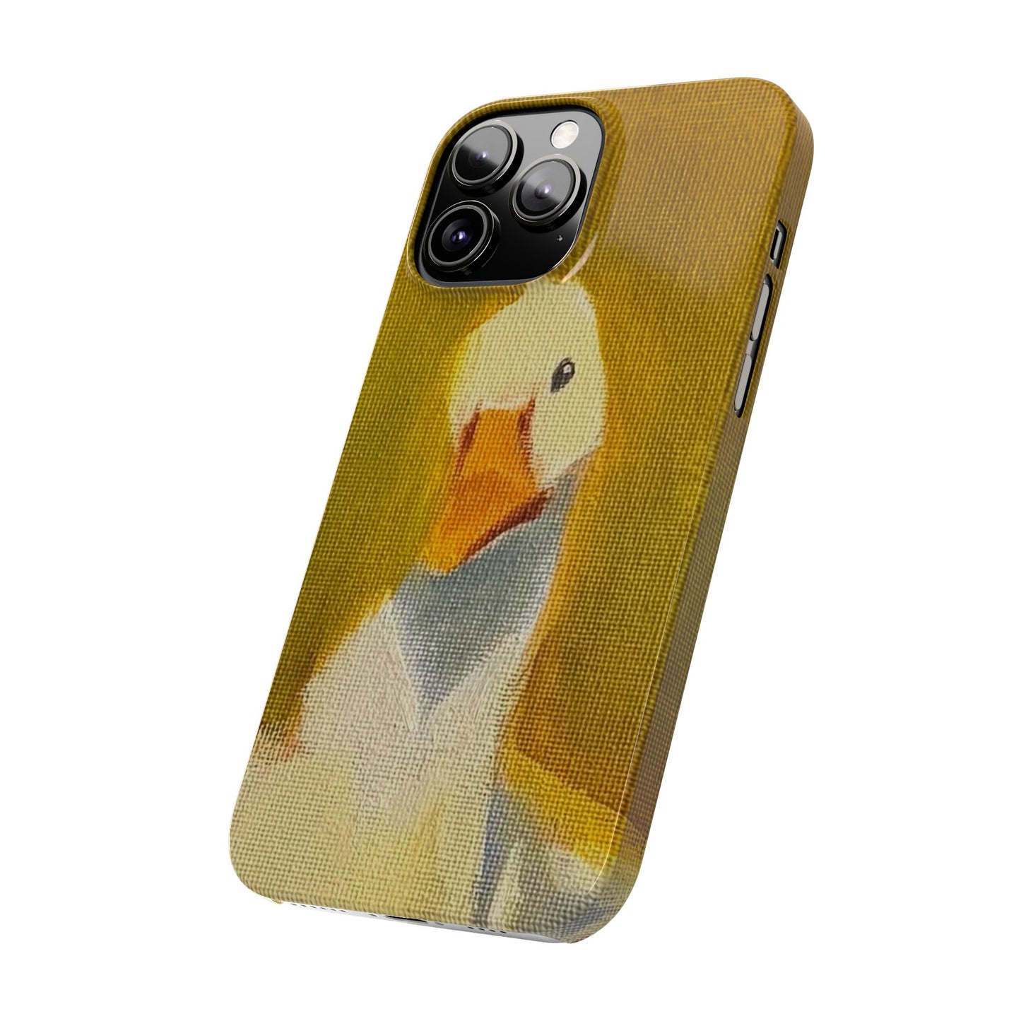 Cute Duck Illustration Slim Phone Case — Whimsical Farm Animal iPhone Cover