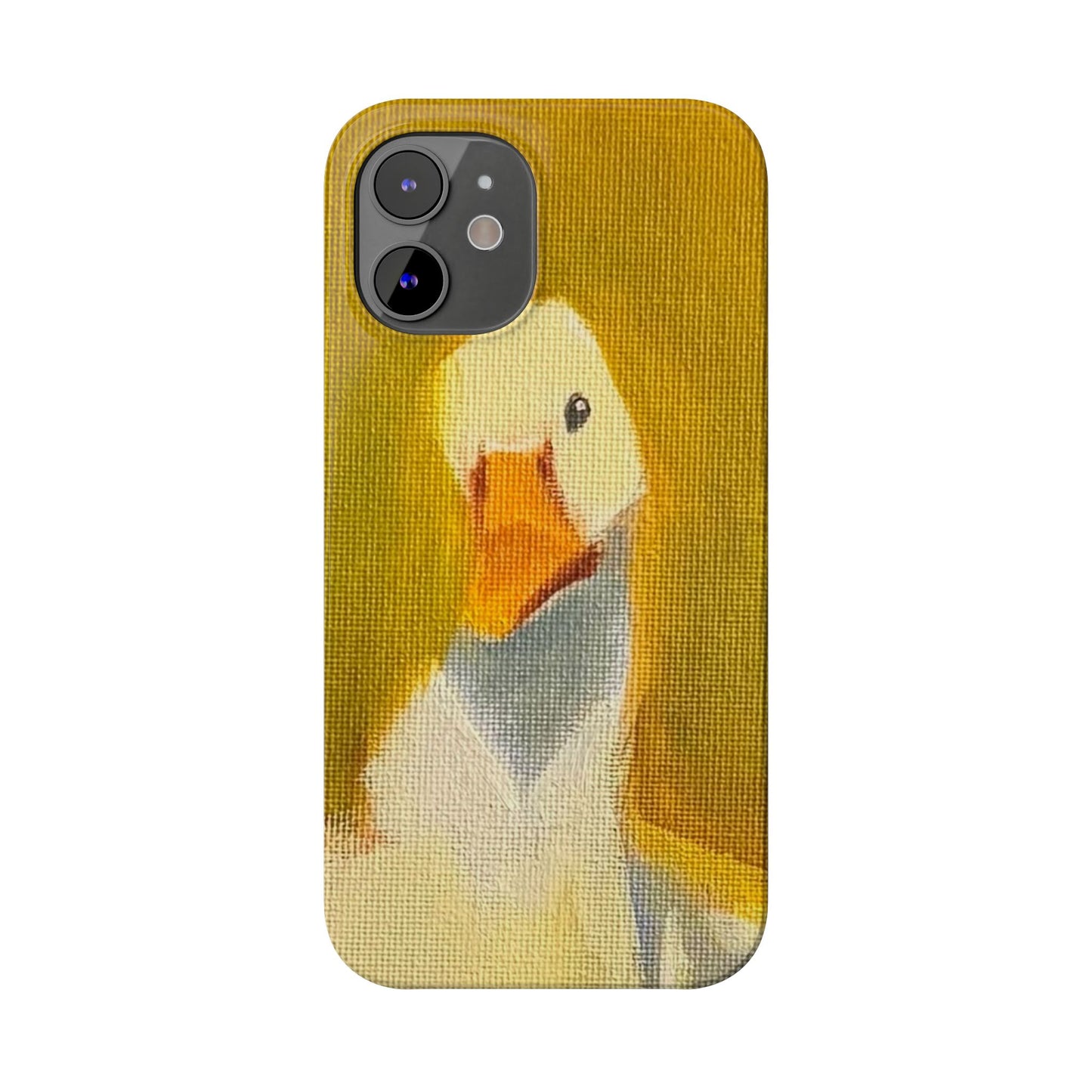 Cute Duck Illustration Slim Phone Case — Whimsical Farm Animal iPhone Cover