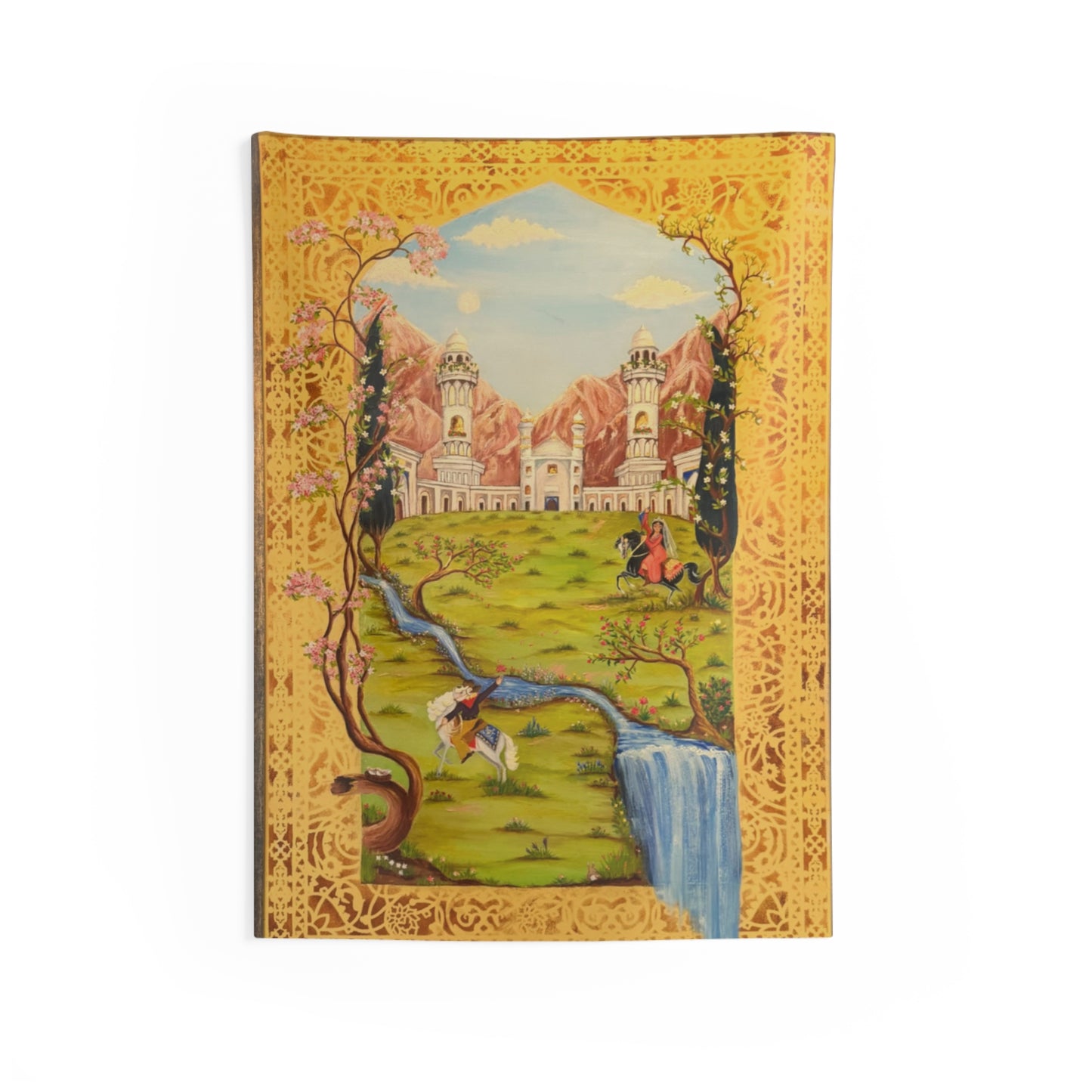 Medieval Castle Wall Tapestry — Vintage Fantasy Indoor Tapestry