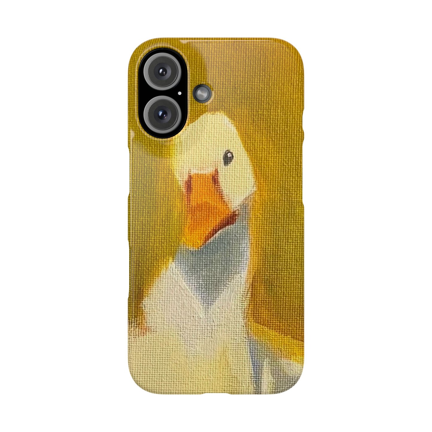 Cute Duck Illustration Slim Phone Case — Whimsical Farm Animal iPhone Cover