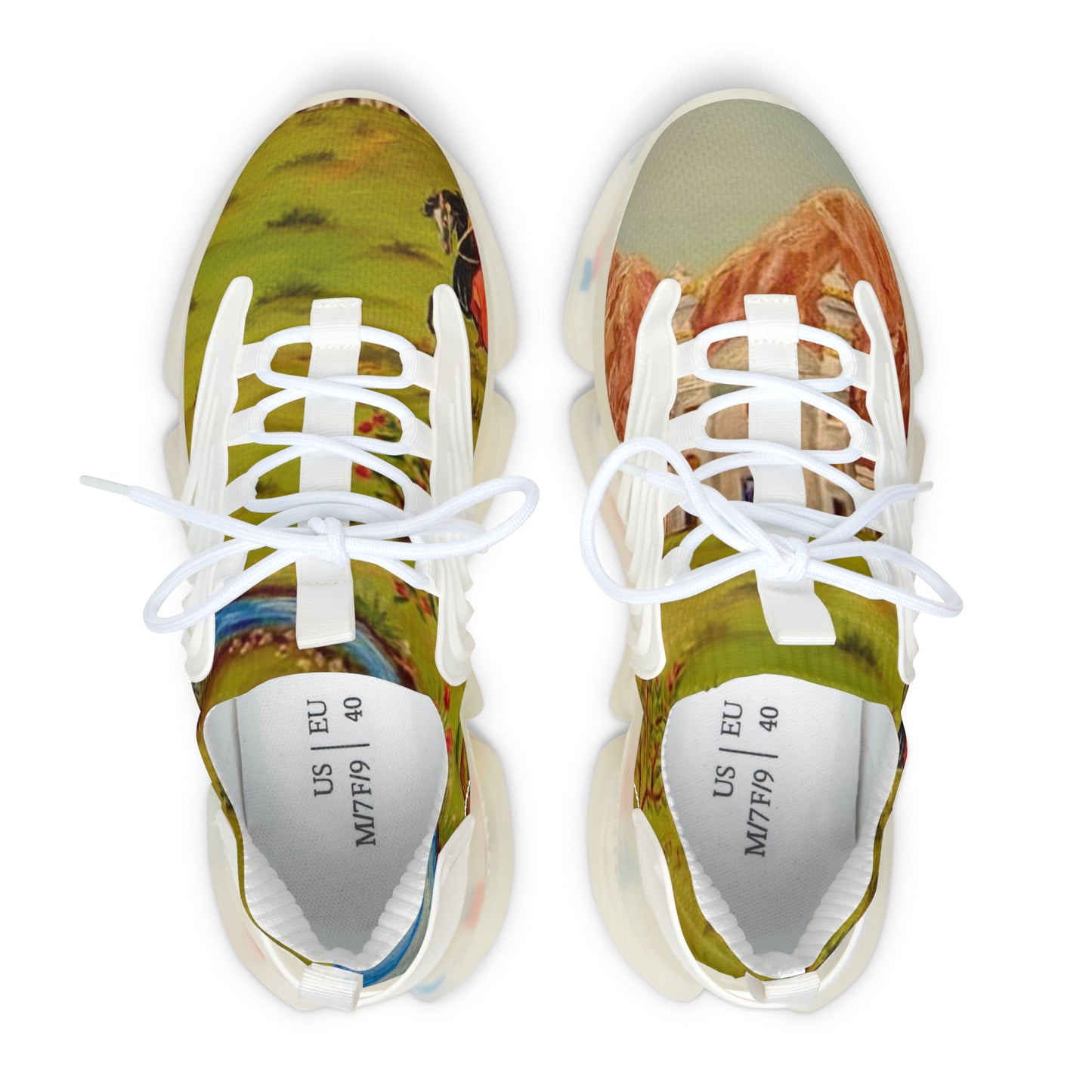 Persian Garden Women's Mesh Sneakers — Lightweight Breathable Athletic Shoes