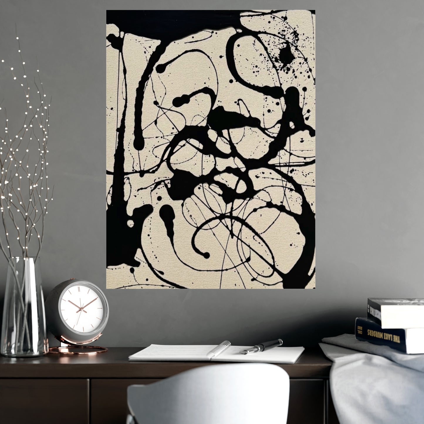 Abstract Ink Splash Matte Poster — (Vertical/Horizontal)