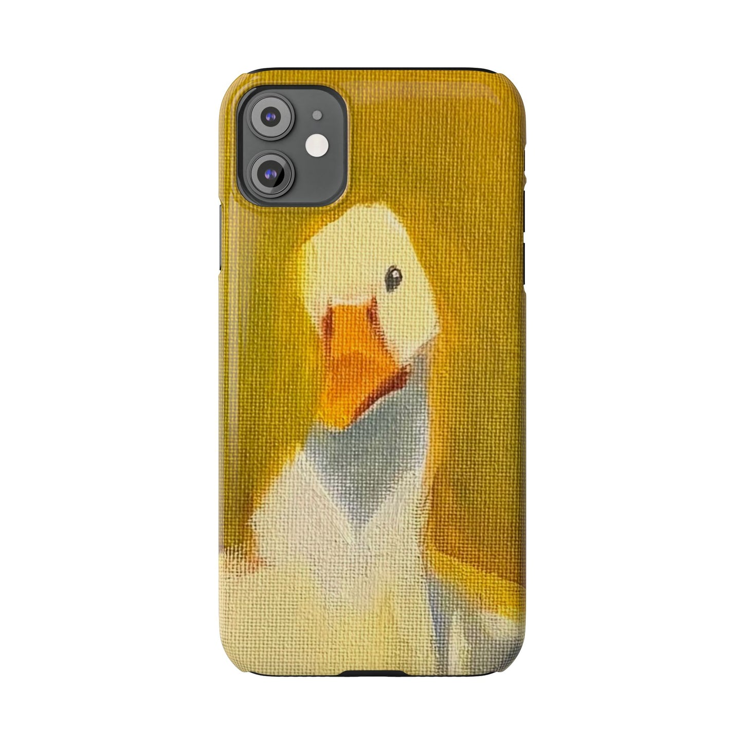 Cute Duck Illustration Slim Phone Case — Whimsical Farm Animal iPhone Cover