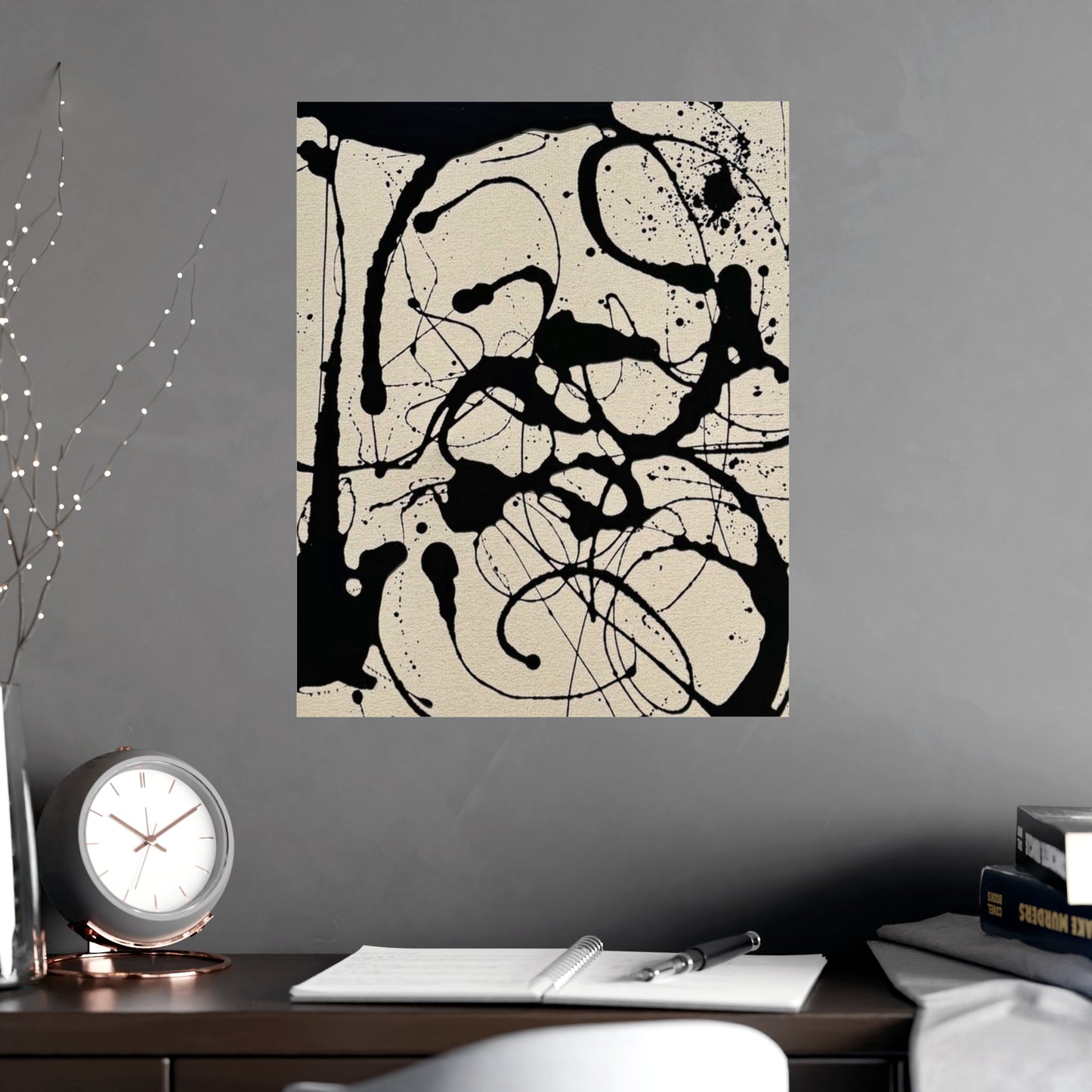 Abstract Ink Splash Matte Poster — (Vertical/Horizontal)