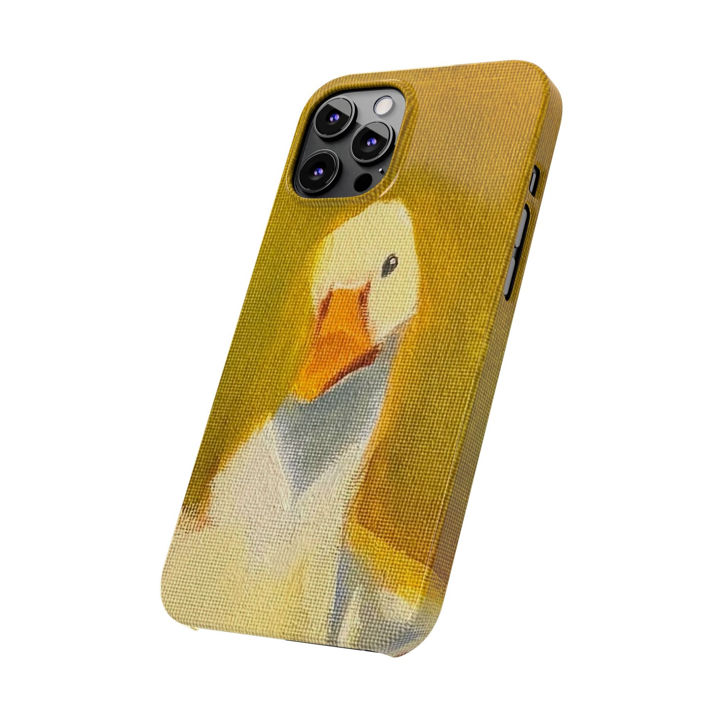 Cute Duck Illustration Slim Phone Case — Whimsical Farm Animal iPhone Cover