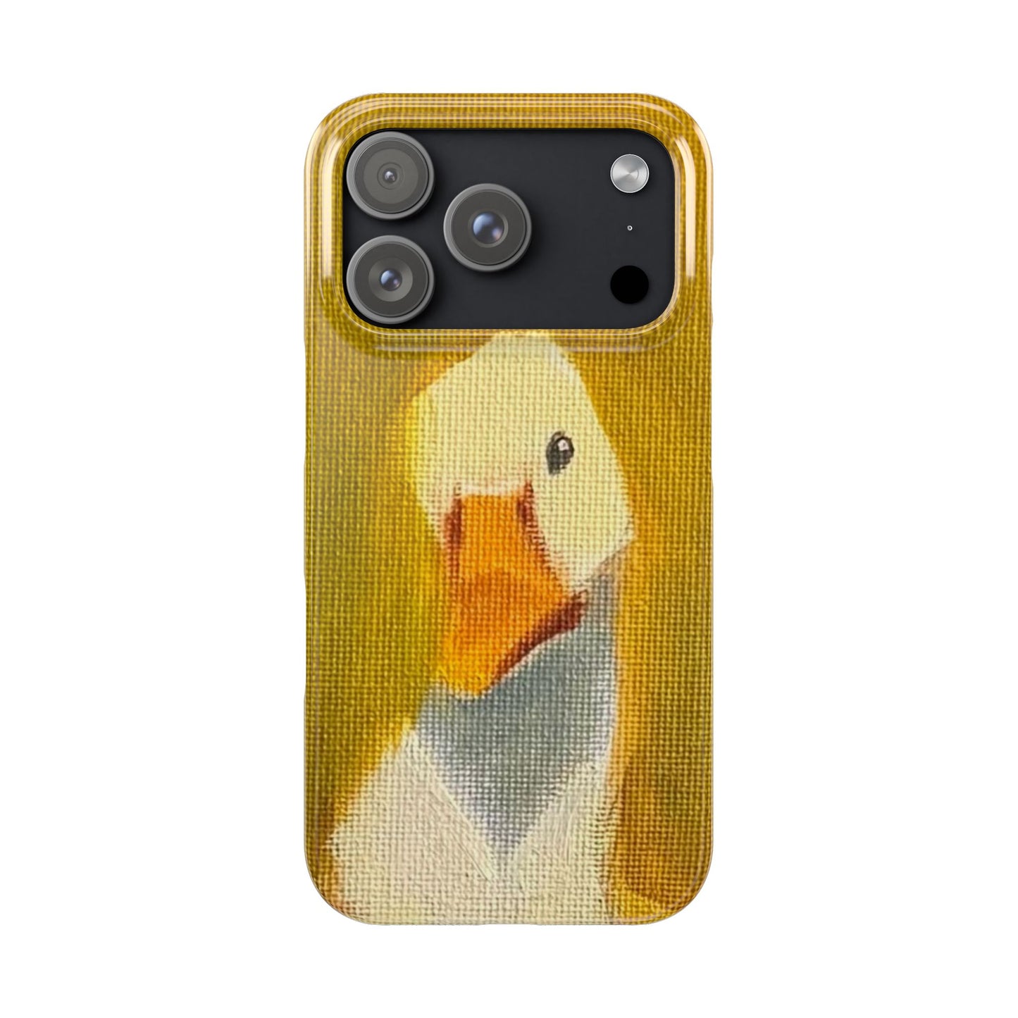 Cute Duck Illustration Slim Phone Case — Whimsical Farm Animal iPhone Cover