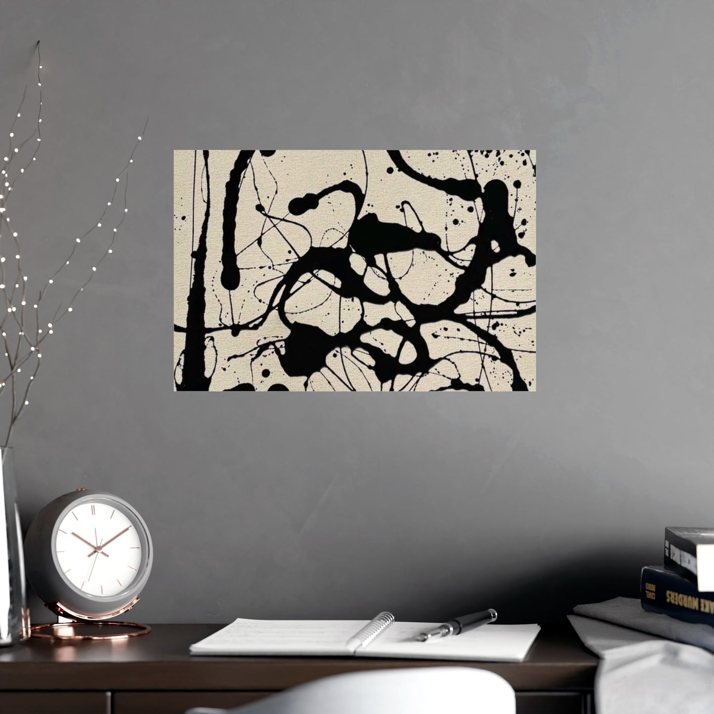 Abstract Ink Splash Matte Poster — (Vertical/Horizontal)