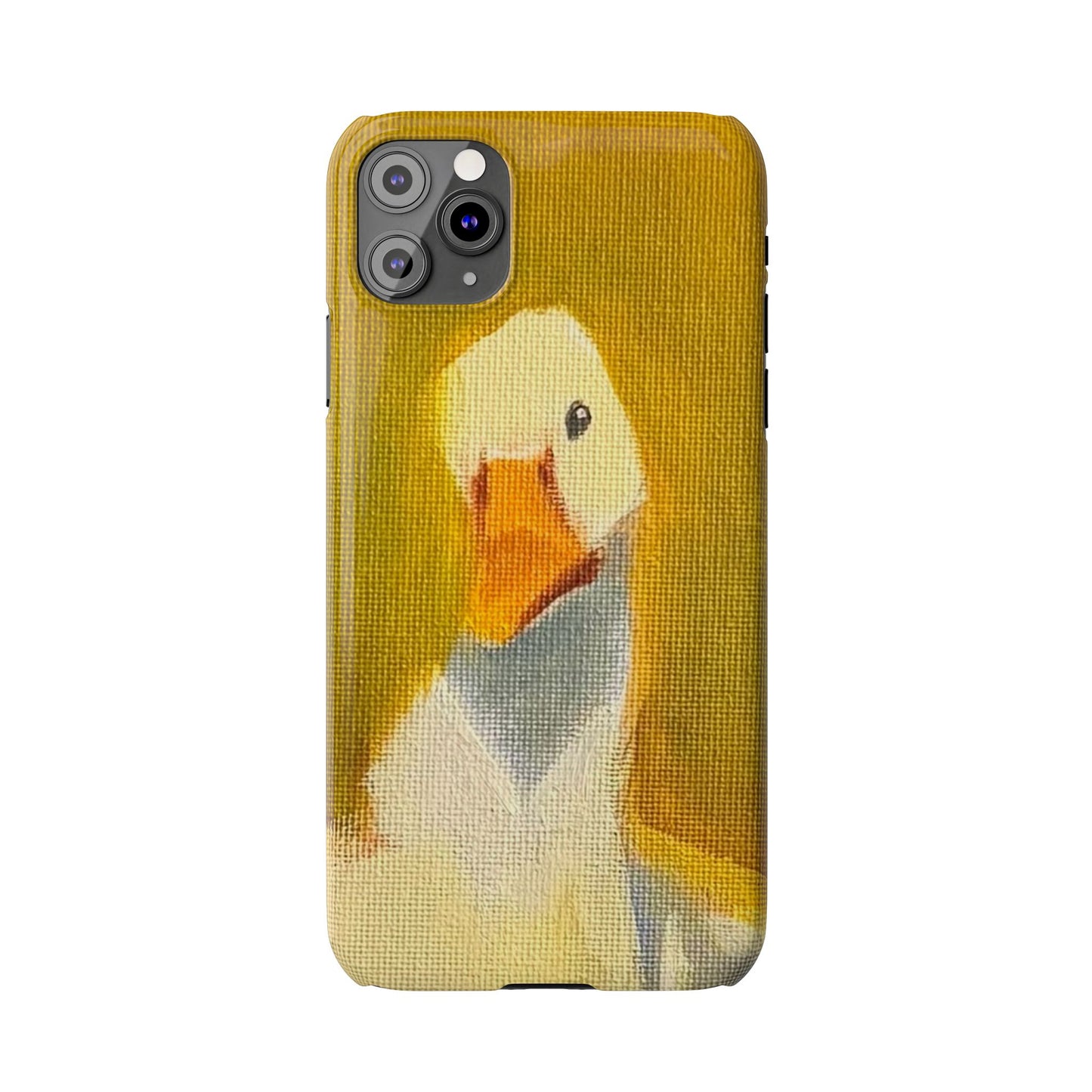 Cute Duck Illustration Slim Phone Case — Whimsical Farm Animal iPhone Cover