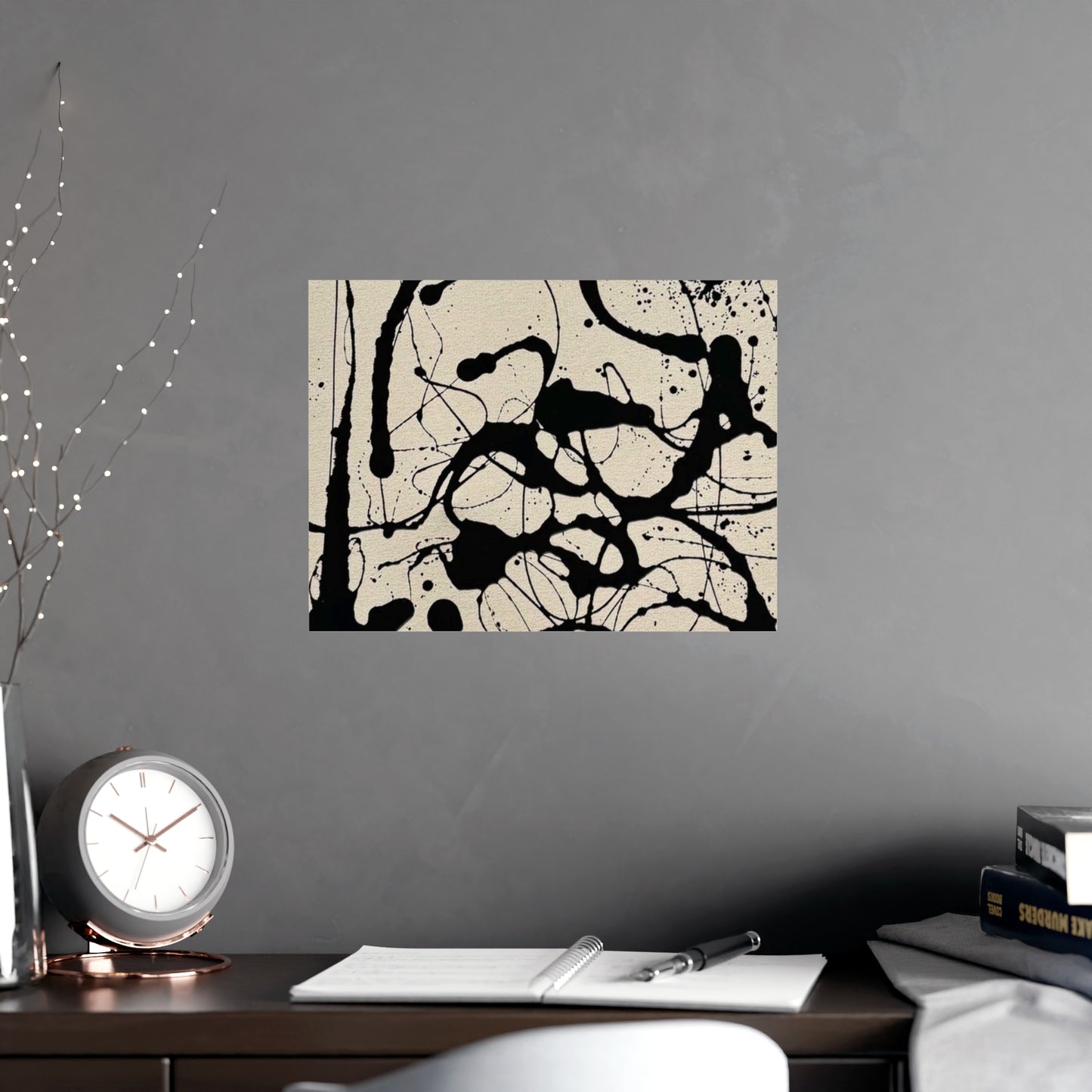 Abstract Ink Splash Matte Poster — (Vertical/Horizontal)
