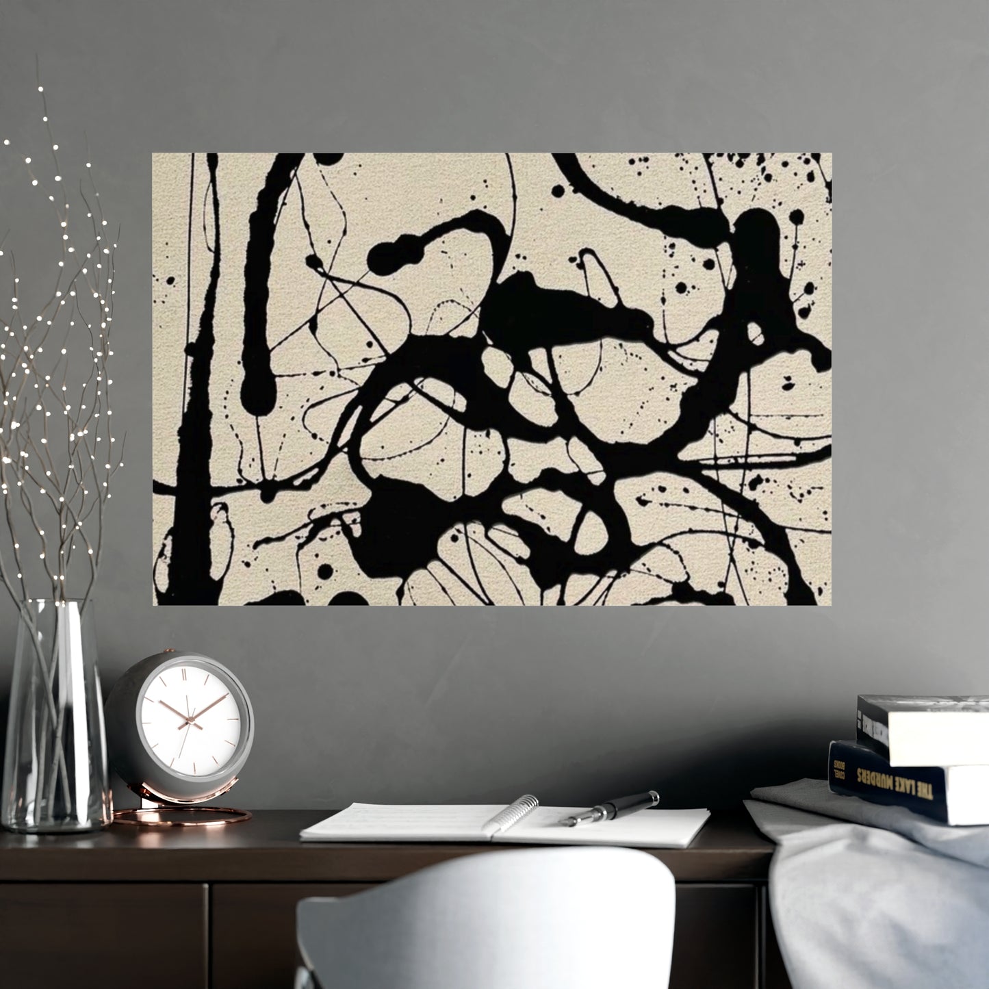 Abstract Ink Splash Matte Poster — (Vertical/Horizontal)