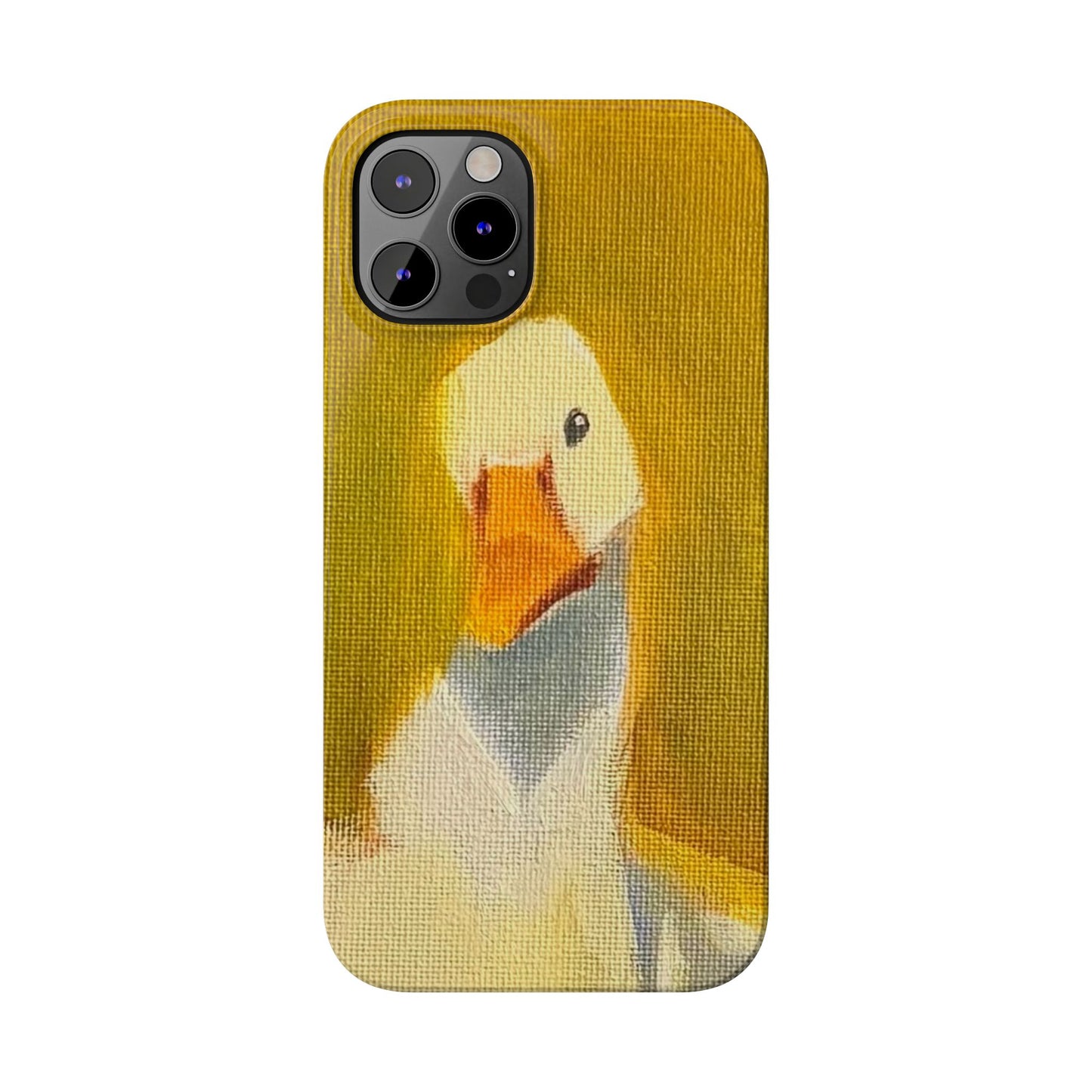Cute Duck Illustration Slim Phone Case — Whimsical Farm Animal iPhone Cover