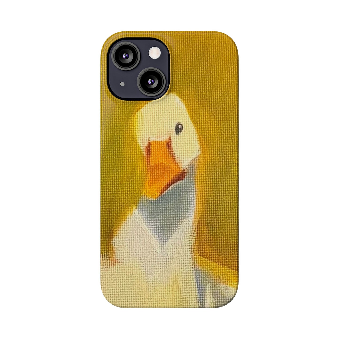 Cute Duck Illustration Slim Phone Case — Whimsical Farm Animal iPhone Cover