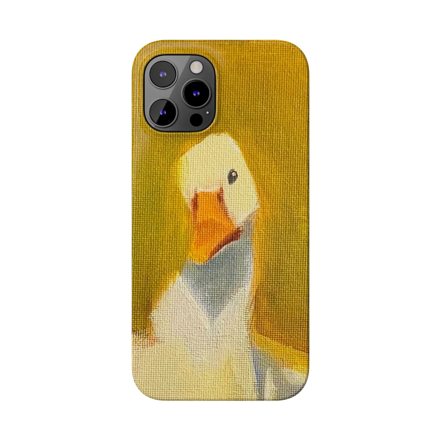 Cute Duck Illustration Slim Phone Case — Whimsical Farm Animal iPhone Cover