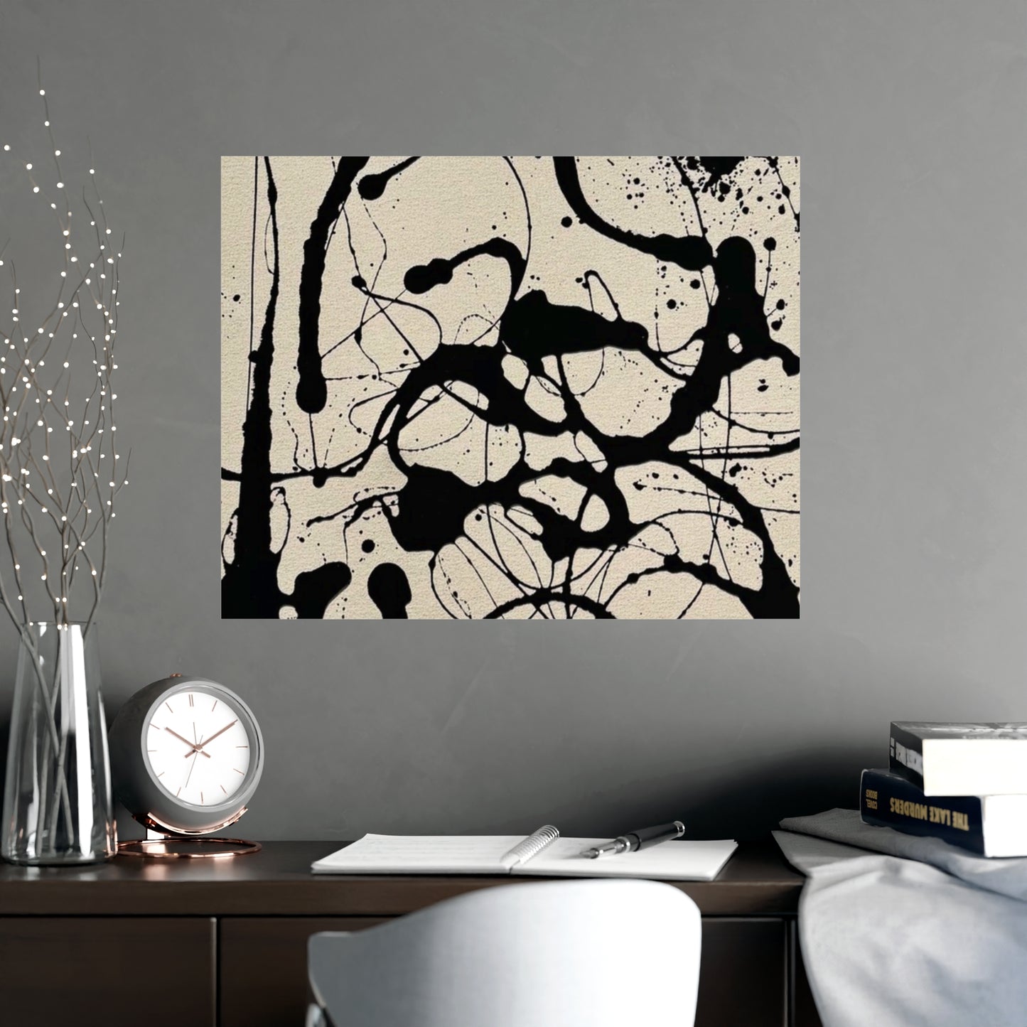 Abstract Ink Splash Matte Poster — (Vertical/Horizontal)