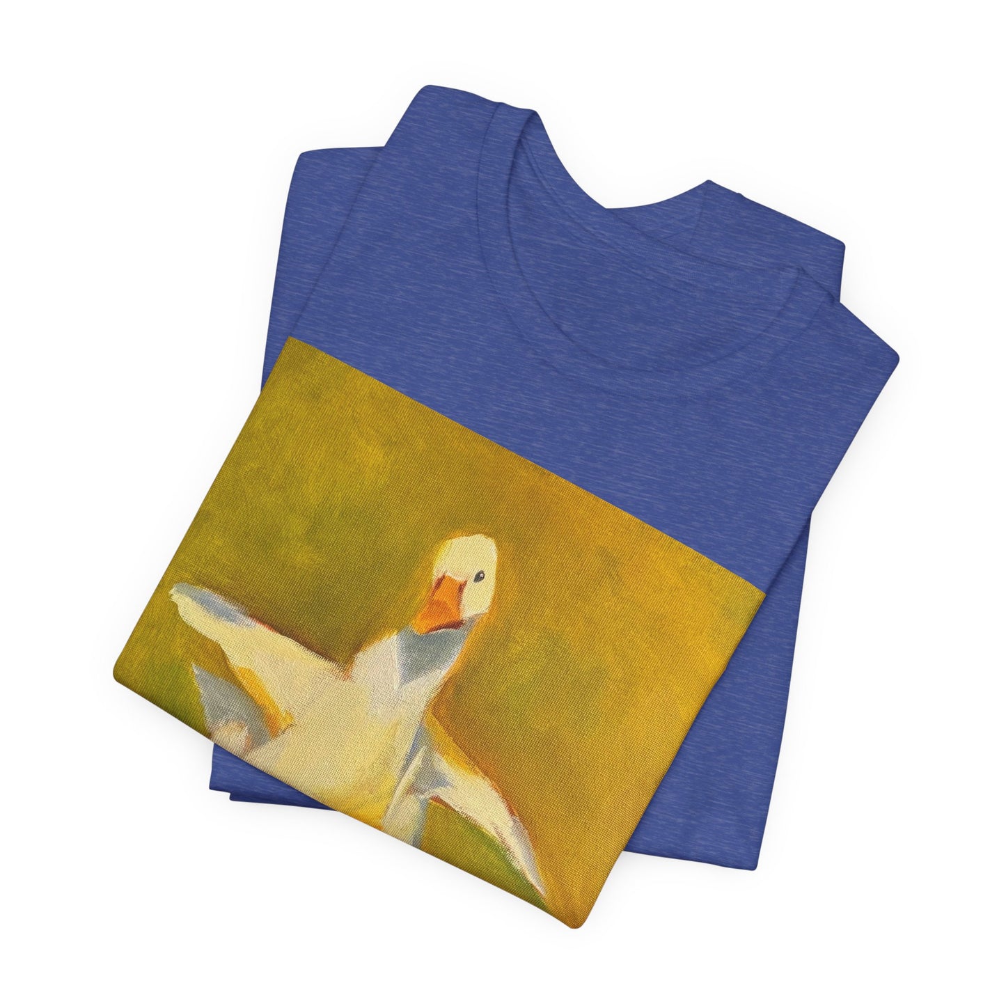 Dancing Duck Floral Tee — Whimsical Vintage-Style Goose T-Shirt