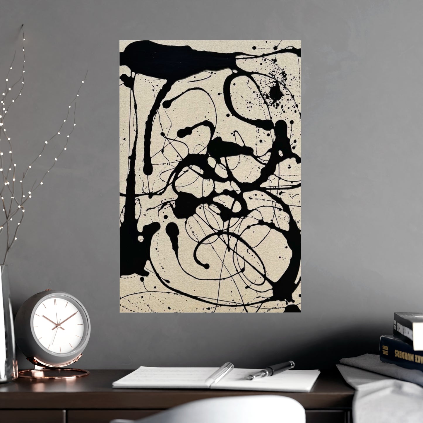 Abstract Ink Splash Matte Poster — (Vertical/Horizontal)