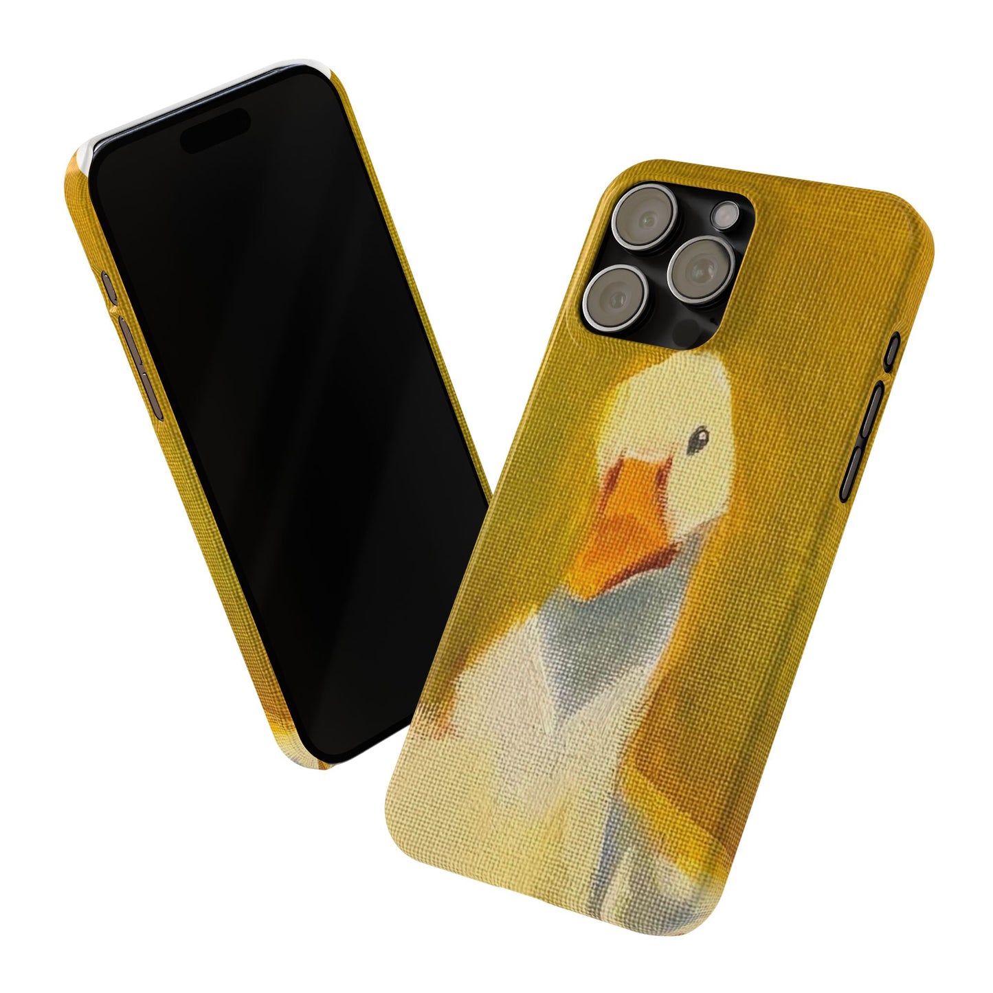 Cute Duck Illustration Slim Phone Case — Whimsical Farm Animal iPhone Cover