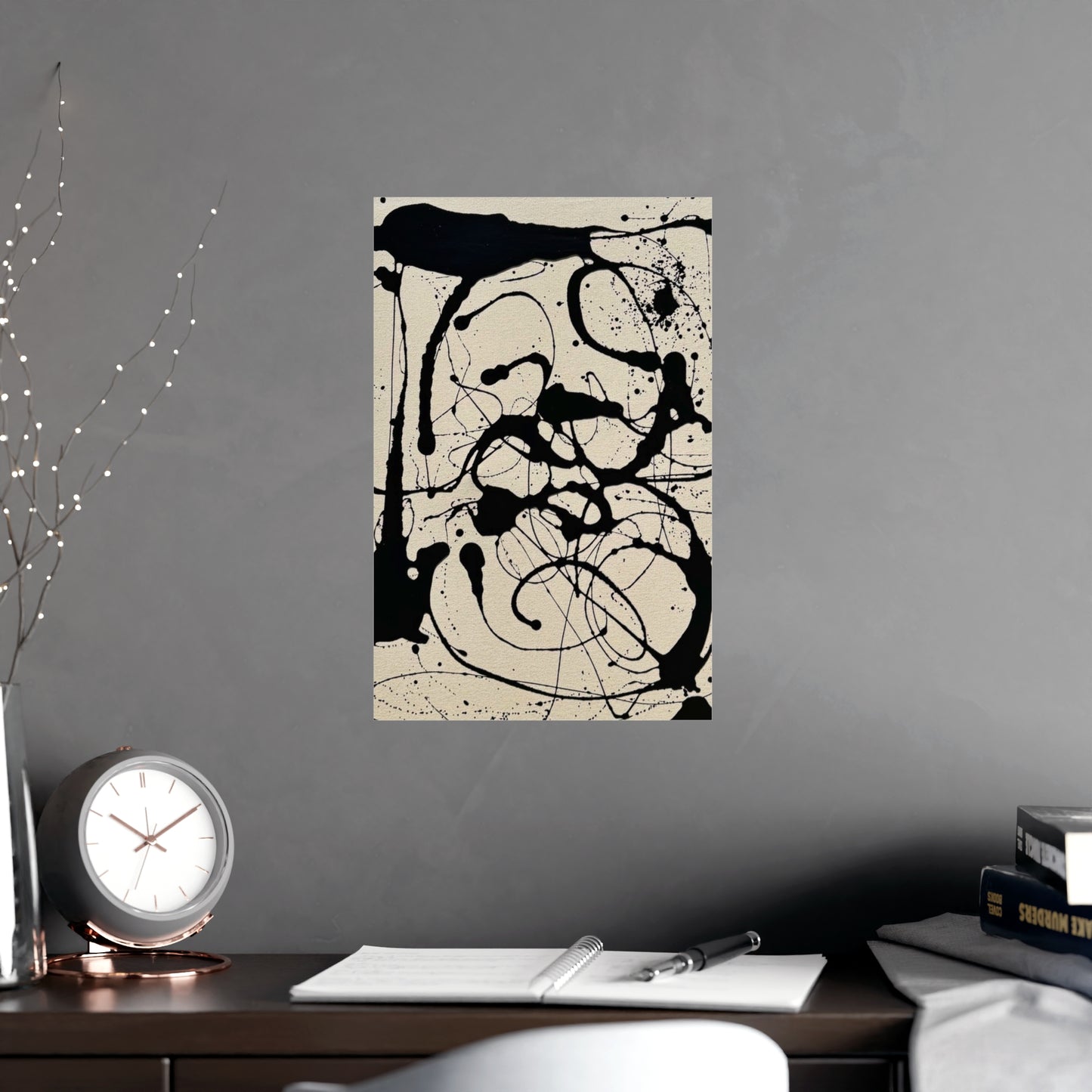 Abstract Ink Splash Matte Poster — (Vertical/Horizontal)
