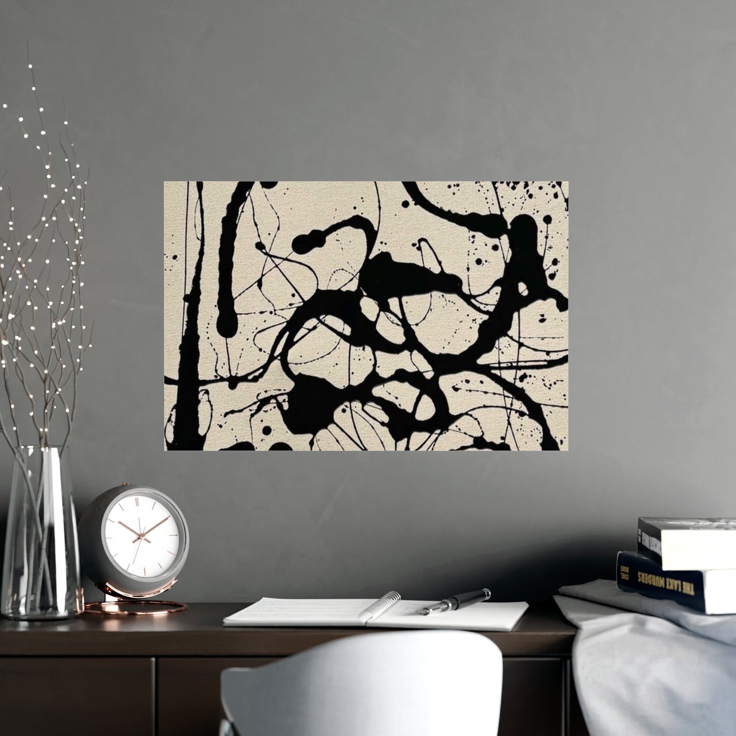Abstract Ink Splash Matte Poster — (Vertical/Horizontal)