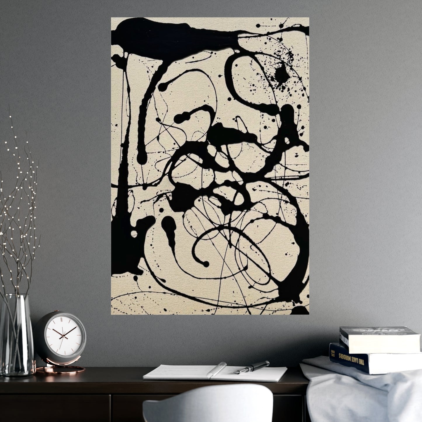 Abstract Ink Splash Matte Poster — (Vertical/Horizontal)