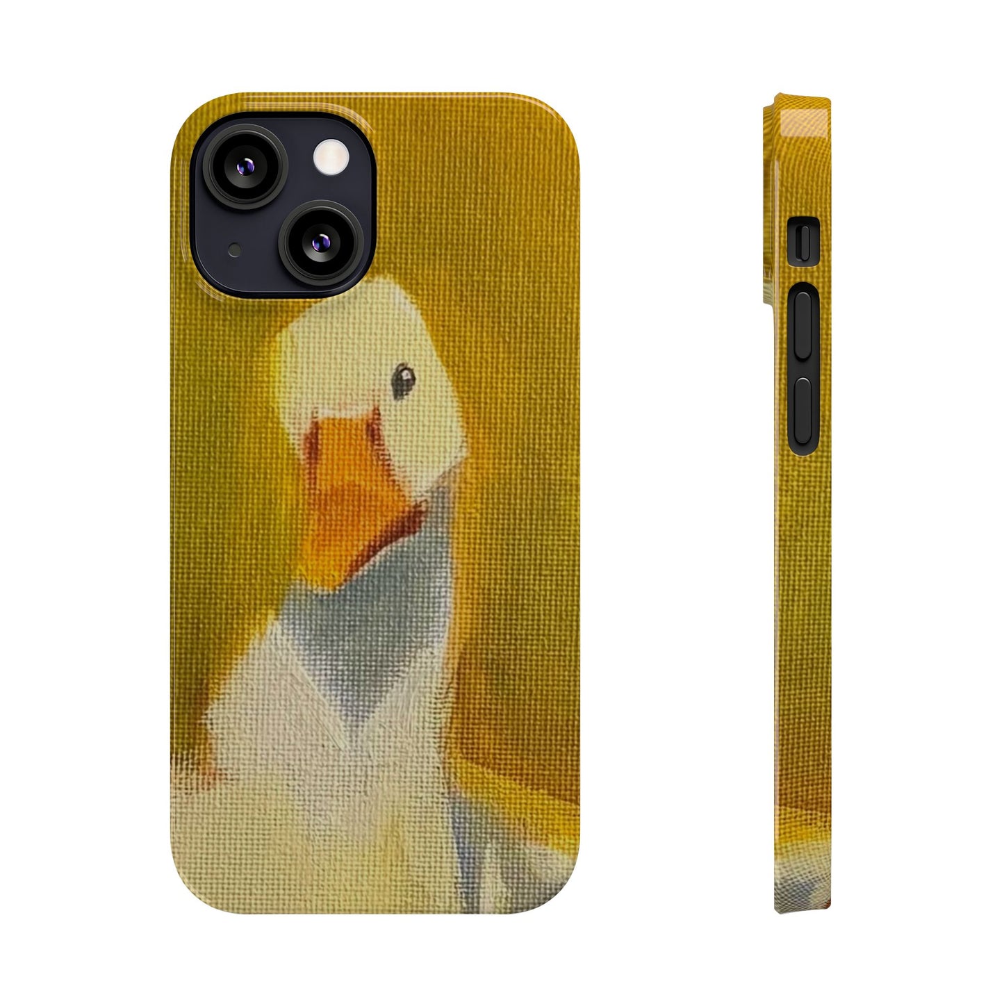 Cute Duck Illustration Slim Phone Case — Whimsical Farm Animal iPhone Cover