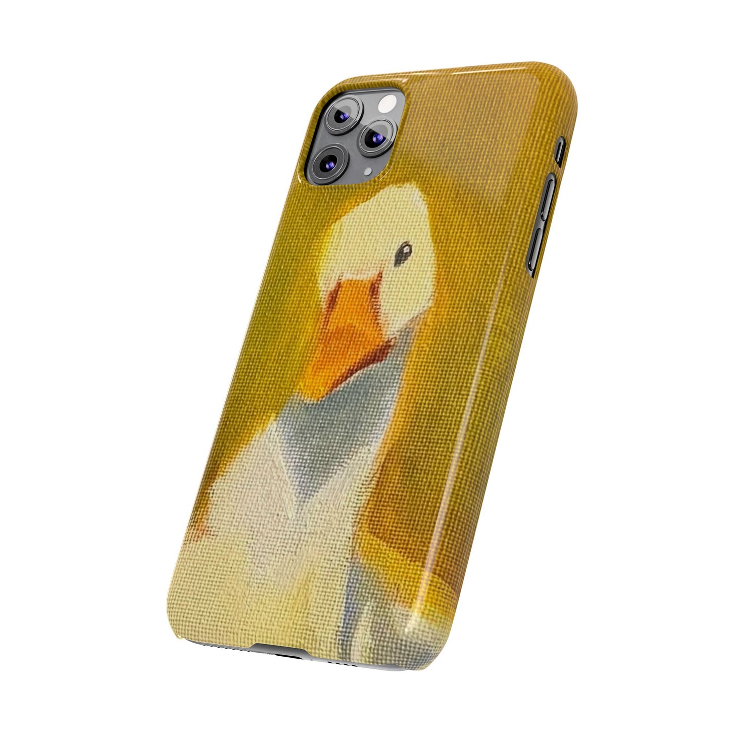 Cute Duck Illustration Slim Phone Case — Whimsical Farm Animal iPhone Cover