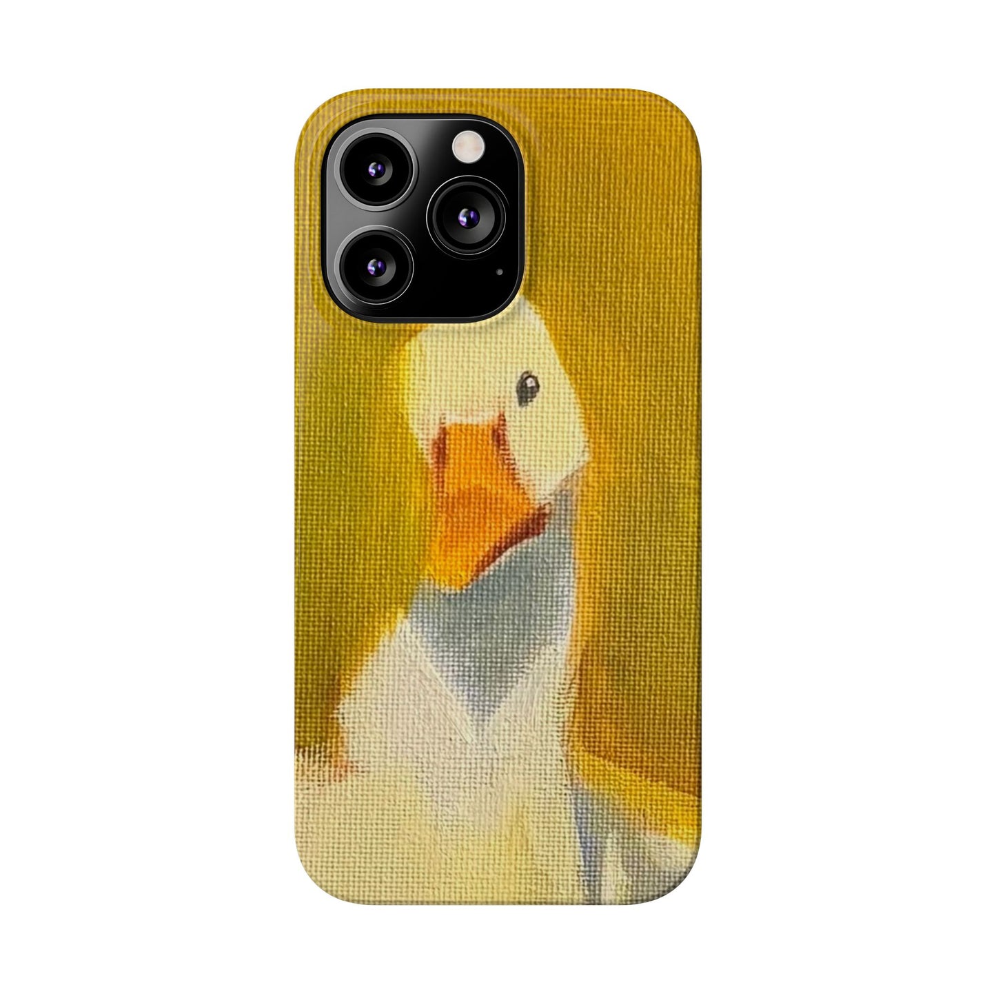 Cute Duck Illustration Slim Phone Case — Whimsical Farm Animal iPhone Cover