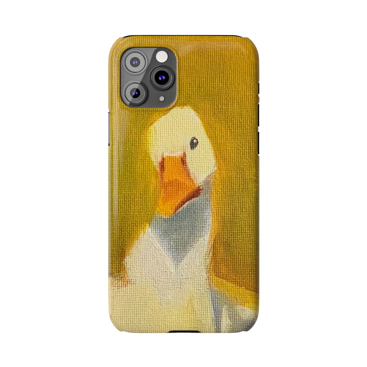 Cute Duck Illustration Slim Phone Case — Whimsical Farm Animal iPhone Cover