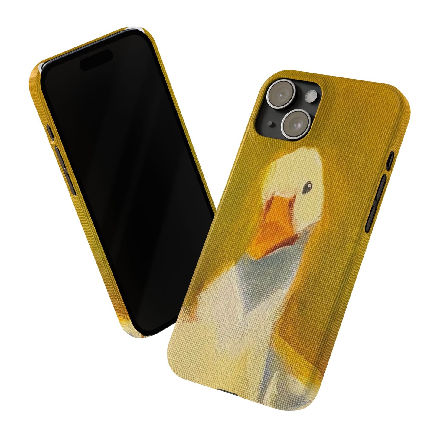 Cute Duck Illustration Slim Phone Case — Whimsical Farm Animal iPhone Cover