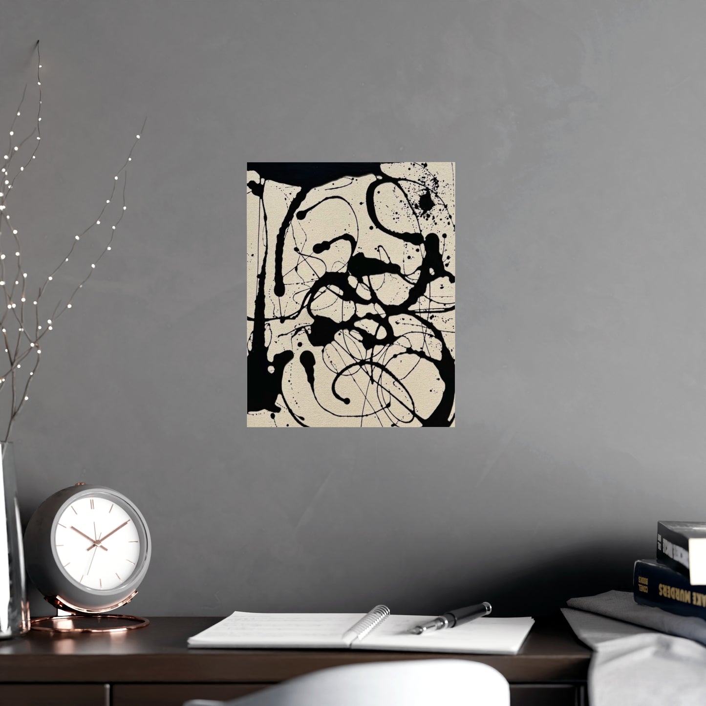Abstract Ink Splash Matte Poster — (Vertical/Horizontal)