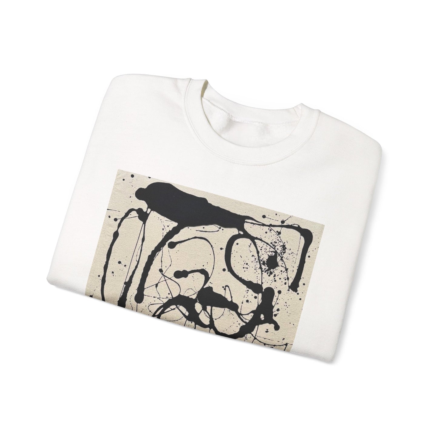 Abstract Ink Splatter Crewneck Sweatshirt