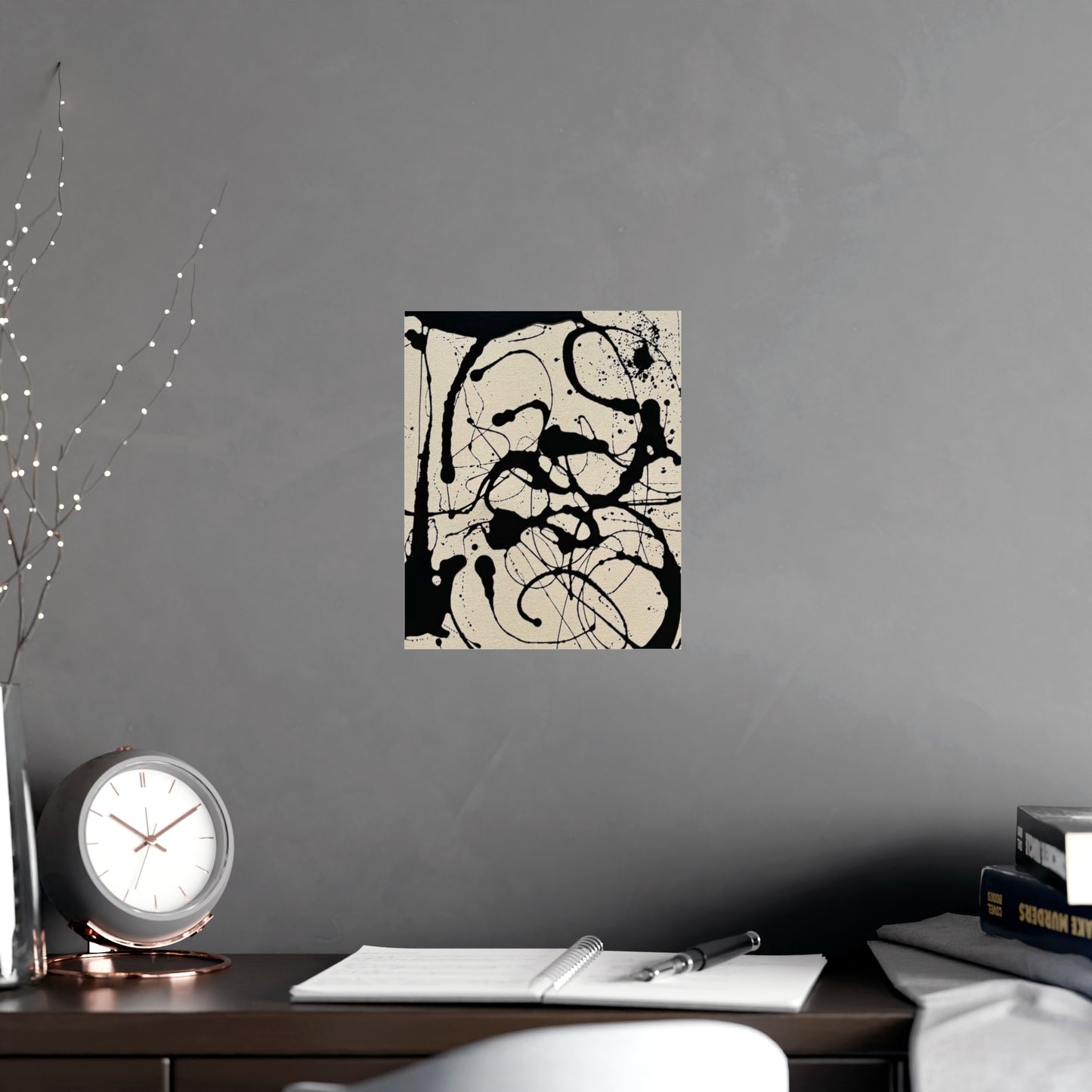 Abstract Ink Splash Matte Poster — (Vertical/Horizontal)
