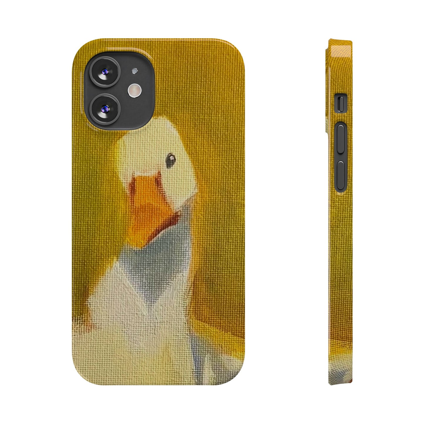 Cute Duck Illustration Slim Phone Case — Whimsical Farm Animal iPhone Cover